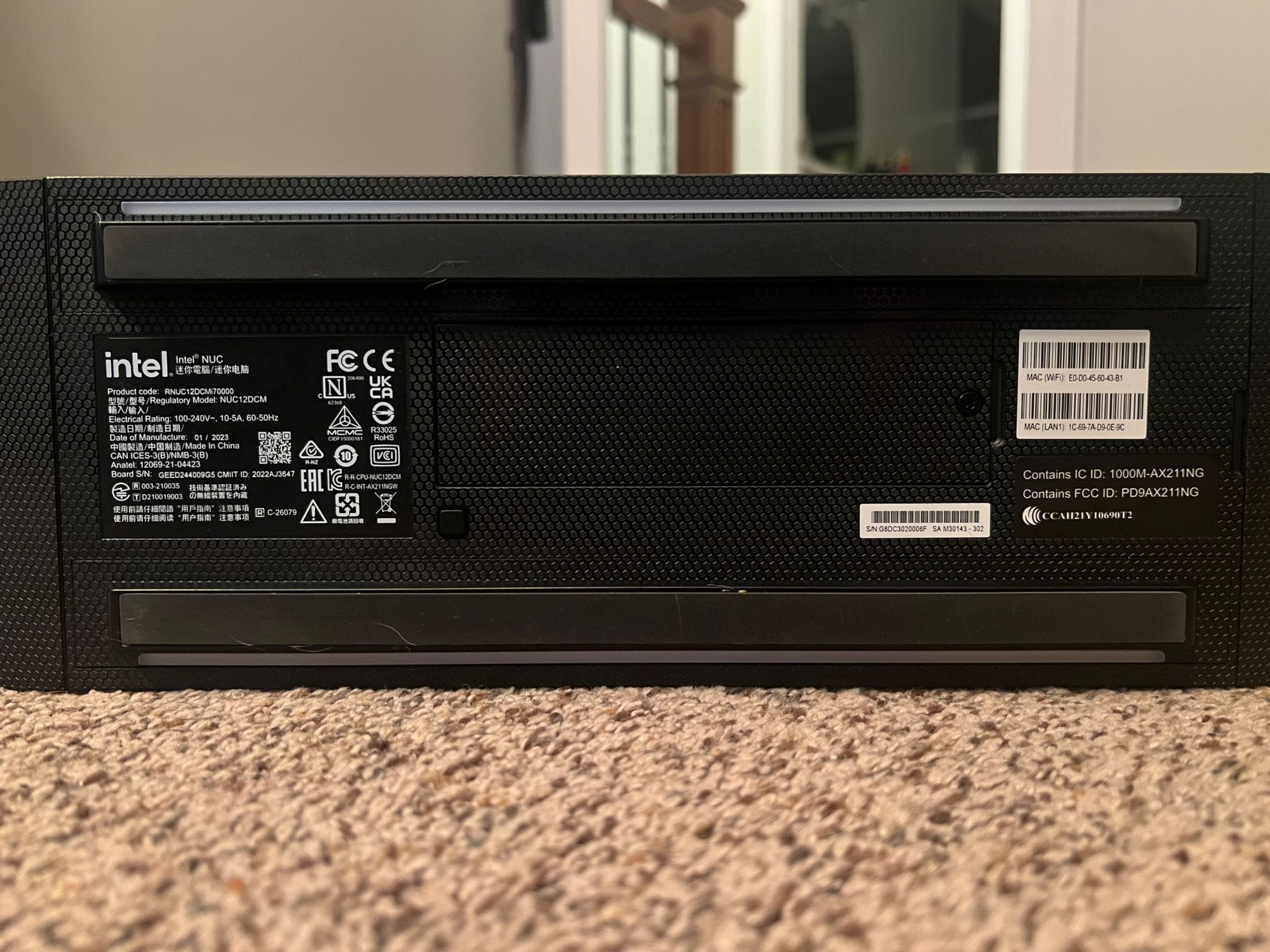 Intel nuc 12 extreme i7