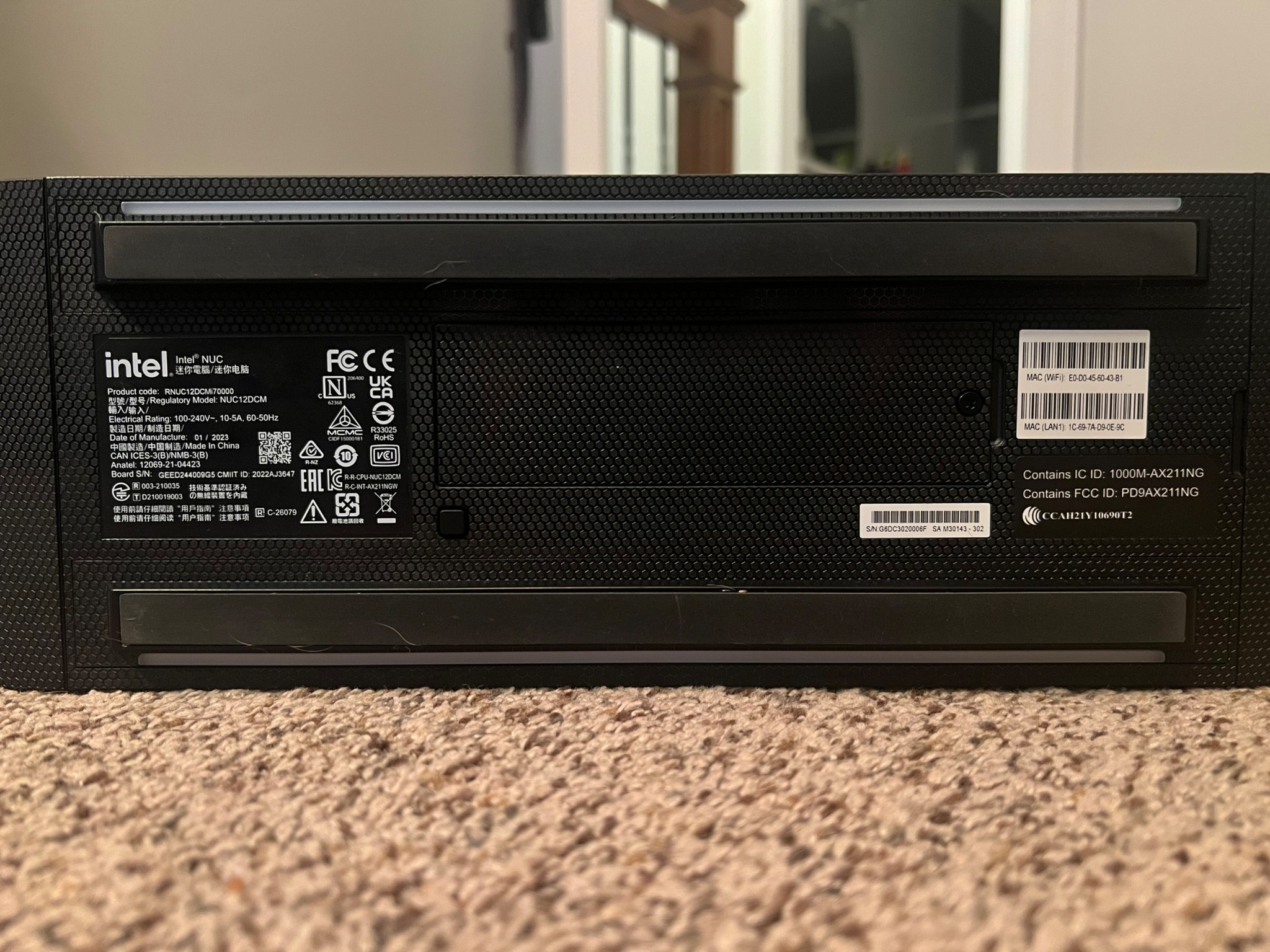 Intel nuc 12 extreme i7
