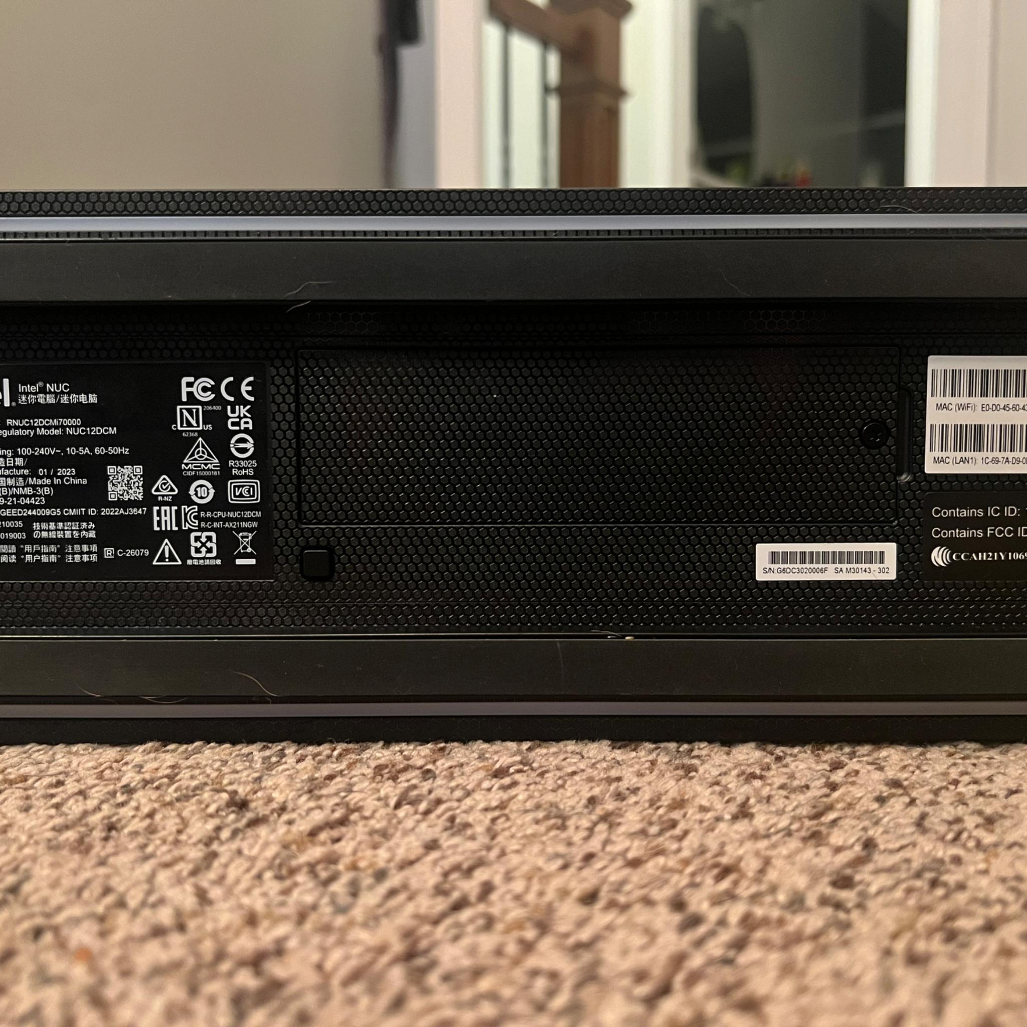 Intel nuc 12 extreme i7