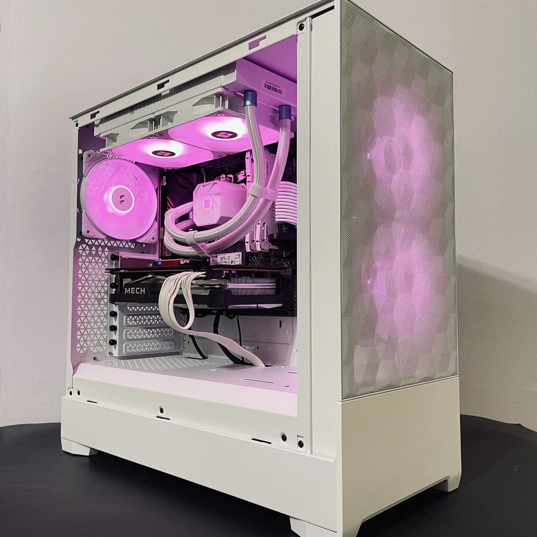 ❄️Liquid Cooled White Gaming PC 1440p - Ryzen 5 5600 ○ 32GB RAM