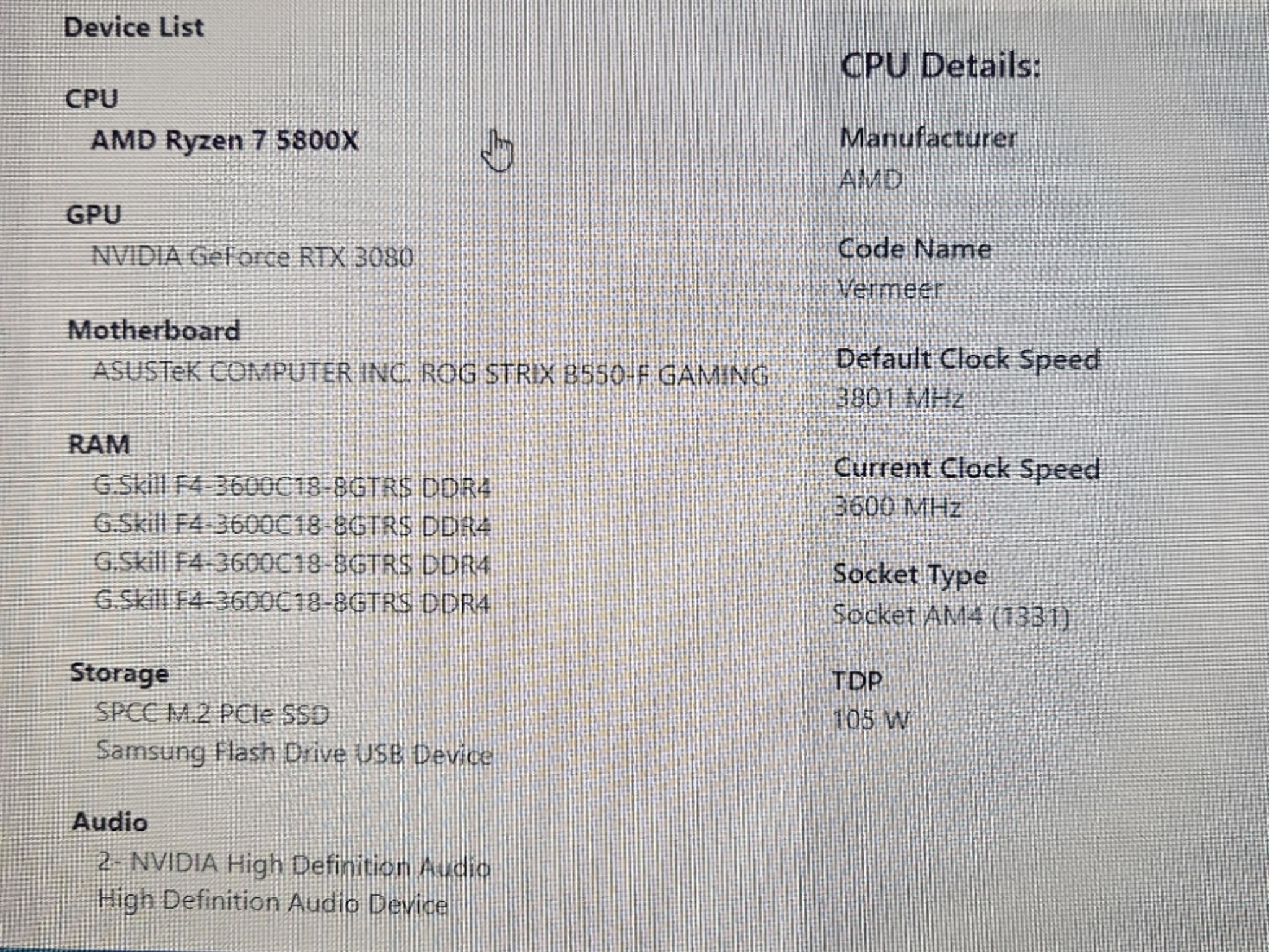 JT-4 | Ryzen 7 5800X | RTX 3080 | 32GB RAM | 1TB SSD | Wi-Fi | Windows