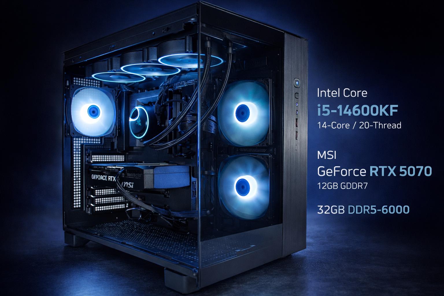 RTX 5070 | i5-14600KF | 32GB DDR5 6000MHz | Built for 1440p Gaming | Great Value