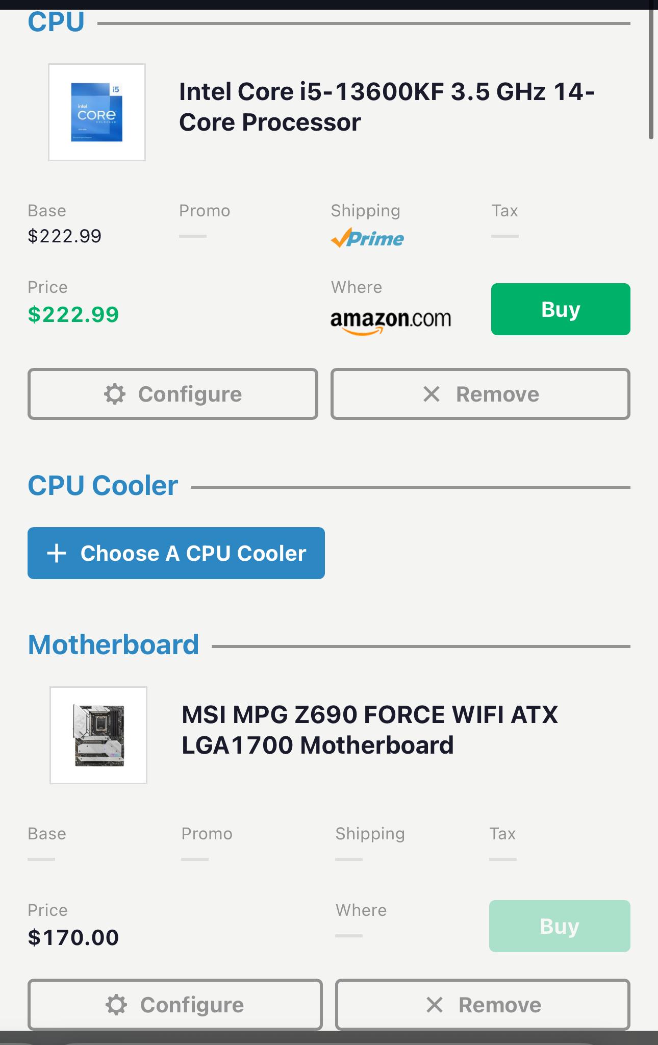 BUNDLE MSI Z690 Force WiFi Gaming Motherboard & Intel Core i5-13600kf