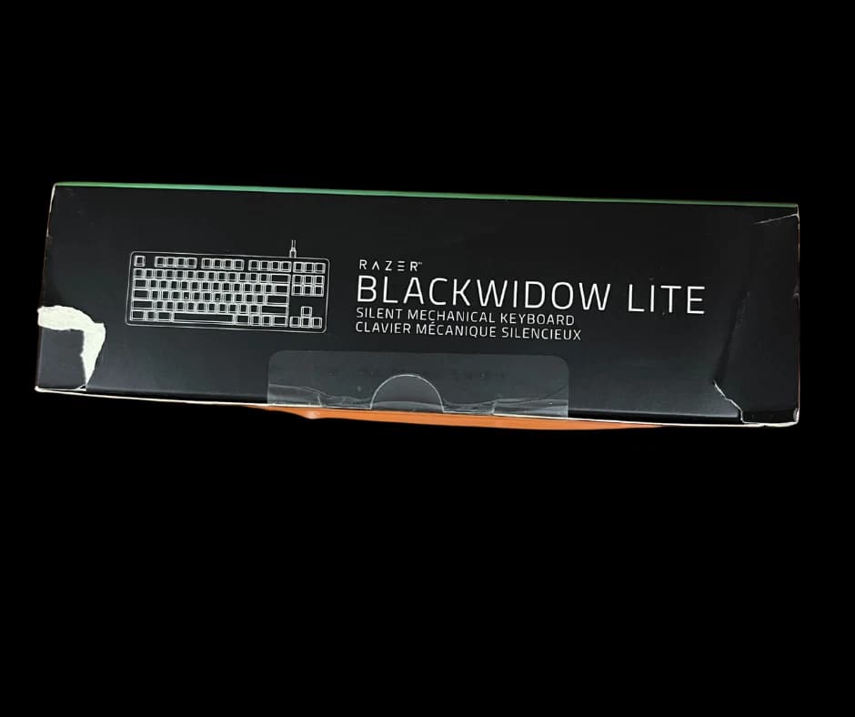 Razer BlackWidow Lite Wired TKL Mechanical Gaming Orange Switch Keyboard NEW