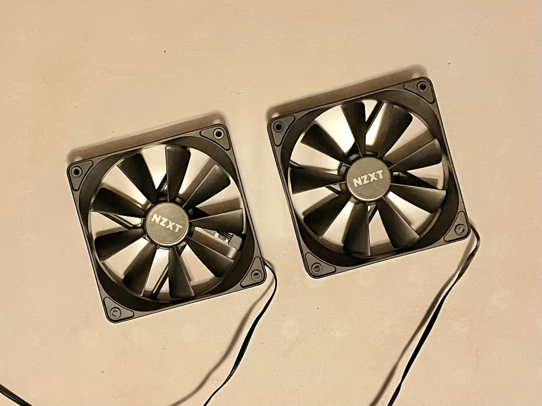 NZXT 120mm High Performance Airflow DC Fans (3 Pin) RF-AF12C-XZ (Used, Like New)