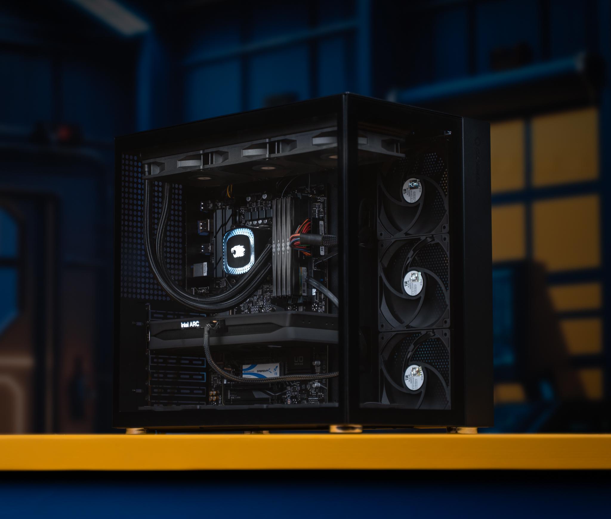 “Shadowtel” Intel ARC B580 Special Edition i5 10600K 32GB Windows 11 1TB 1440P Workstation Gaming PC