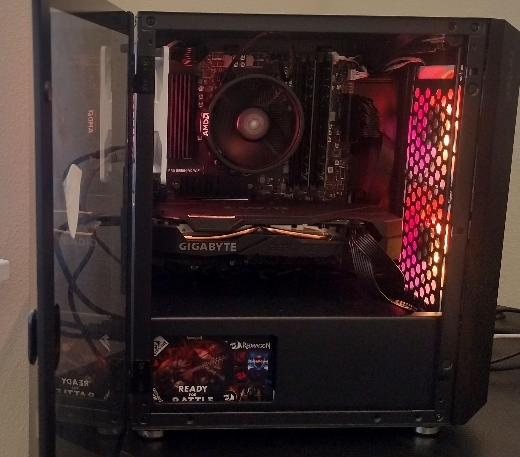 RTX 2060 SUPER (8GB VRAM), RYZEN 5 5500, 16GB RAM (3200MHz), Bluetooth, Wi-Fi, Budget Gaming PC