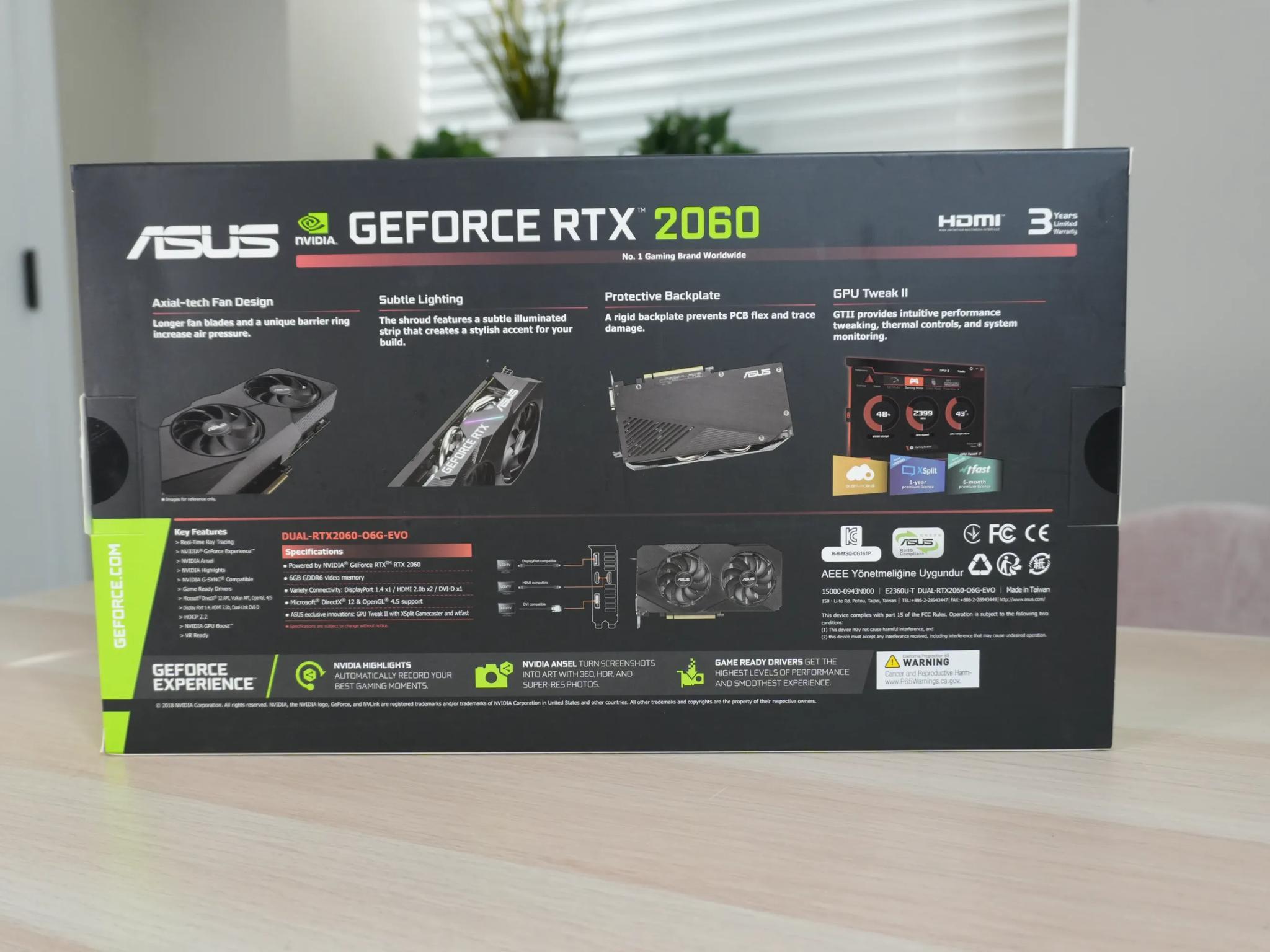 ASUS RTX 2060 Dual