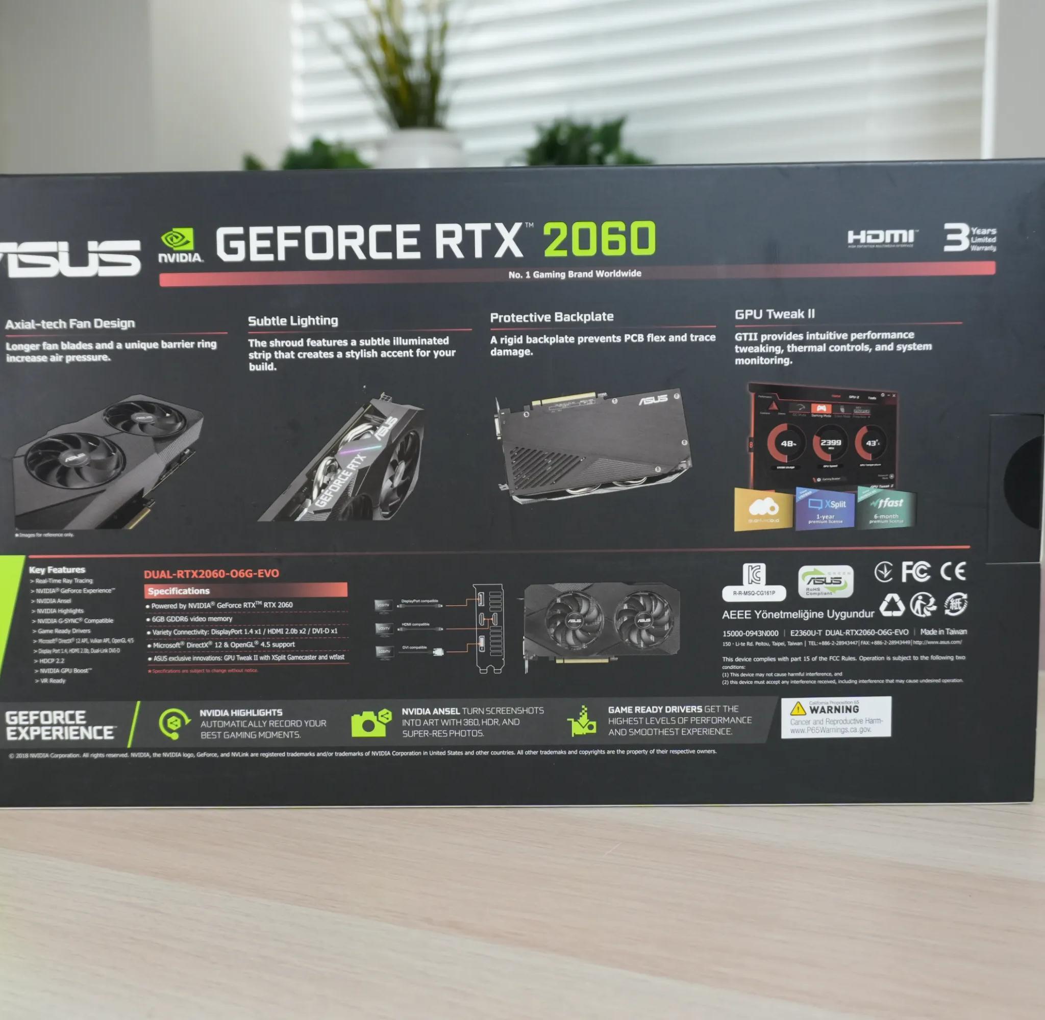 ASUS RTX 2060 Dual