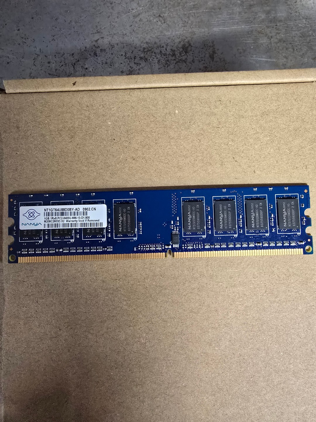 NANYA 1Rx8 1GB DDR2 PC2-6400U Memory Standard Desktop Memory