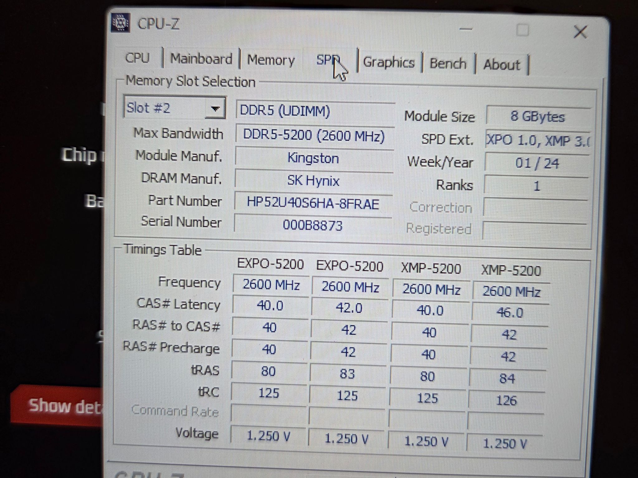 Kingston Fury Beast DDR5-5200 16GB (2x8GB) 5200MHz RGB
