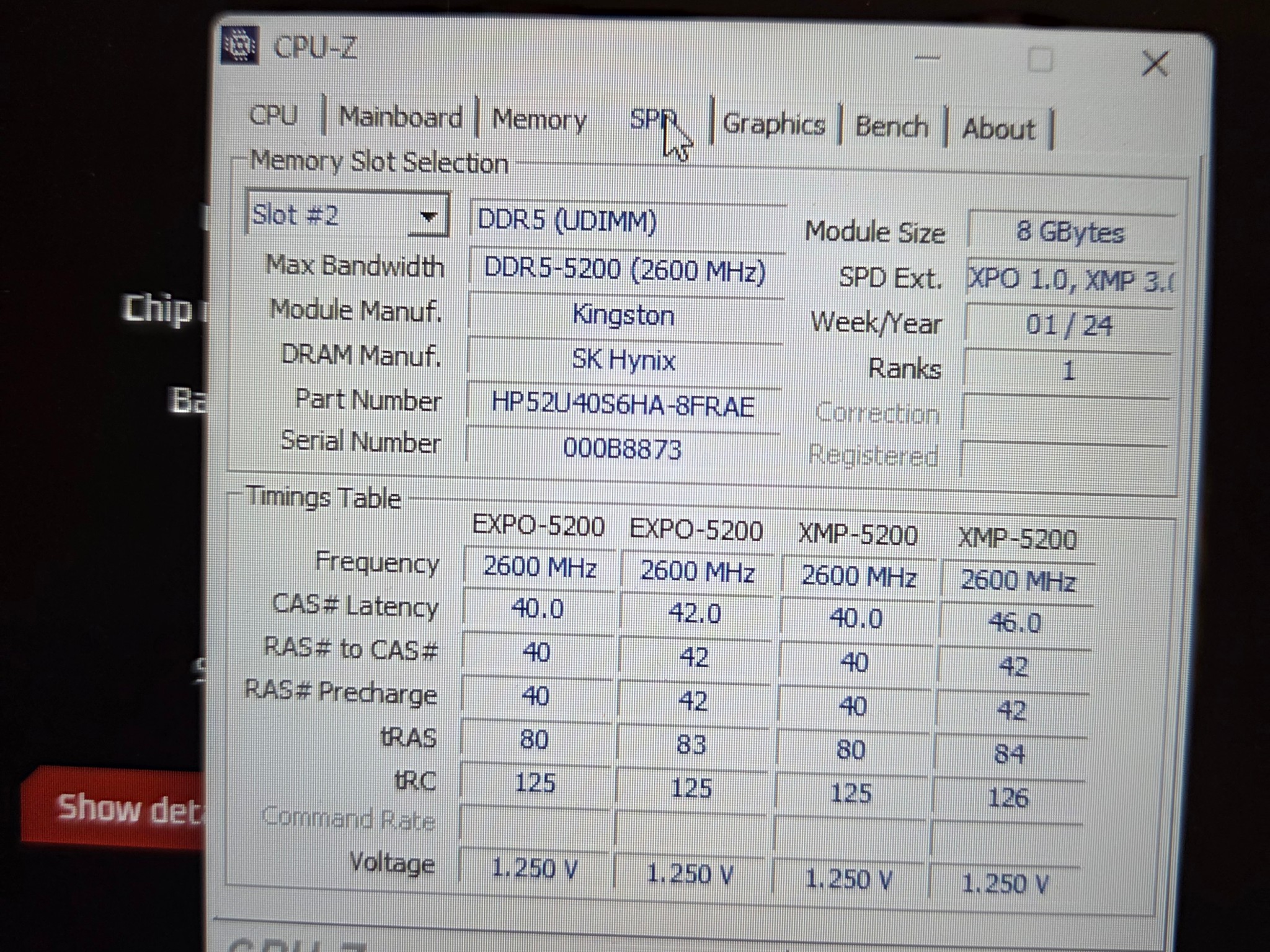 Kingston Fury Beast DDR5-5200 16GB (2x8GB) 5200MHz RGB