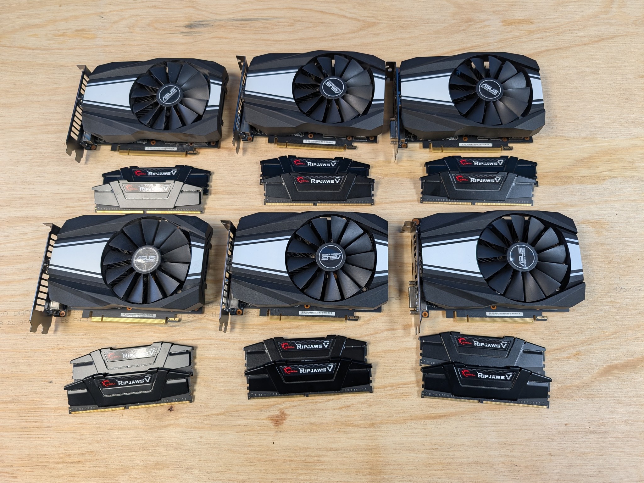 x6 Bulk or Single 1660 Ti 6 GB OC Asus Phoenix for Sale plus RAM!