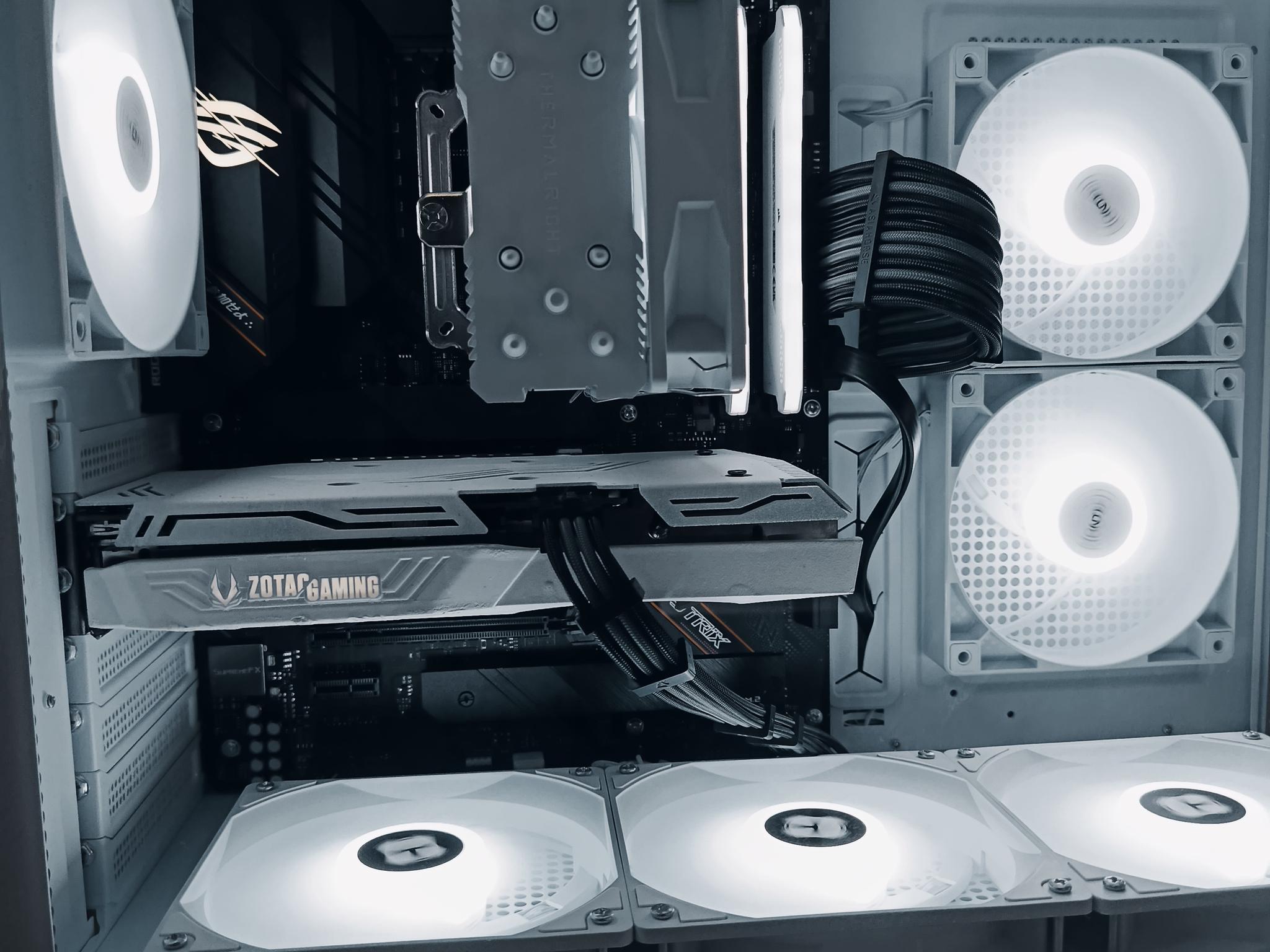 Custom White RGB Gaming Desktop PC – Ryzen 5 5600 + White RTX 3060 Ti