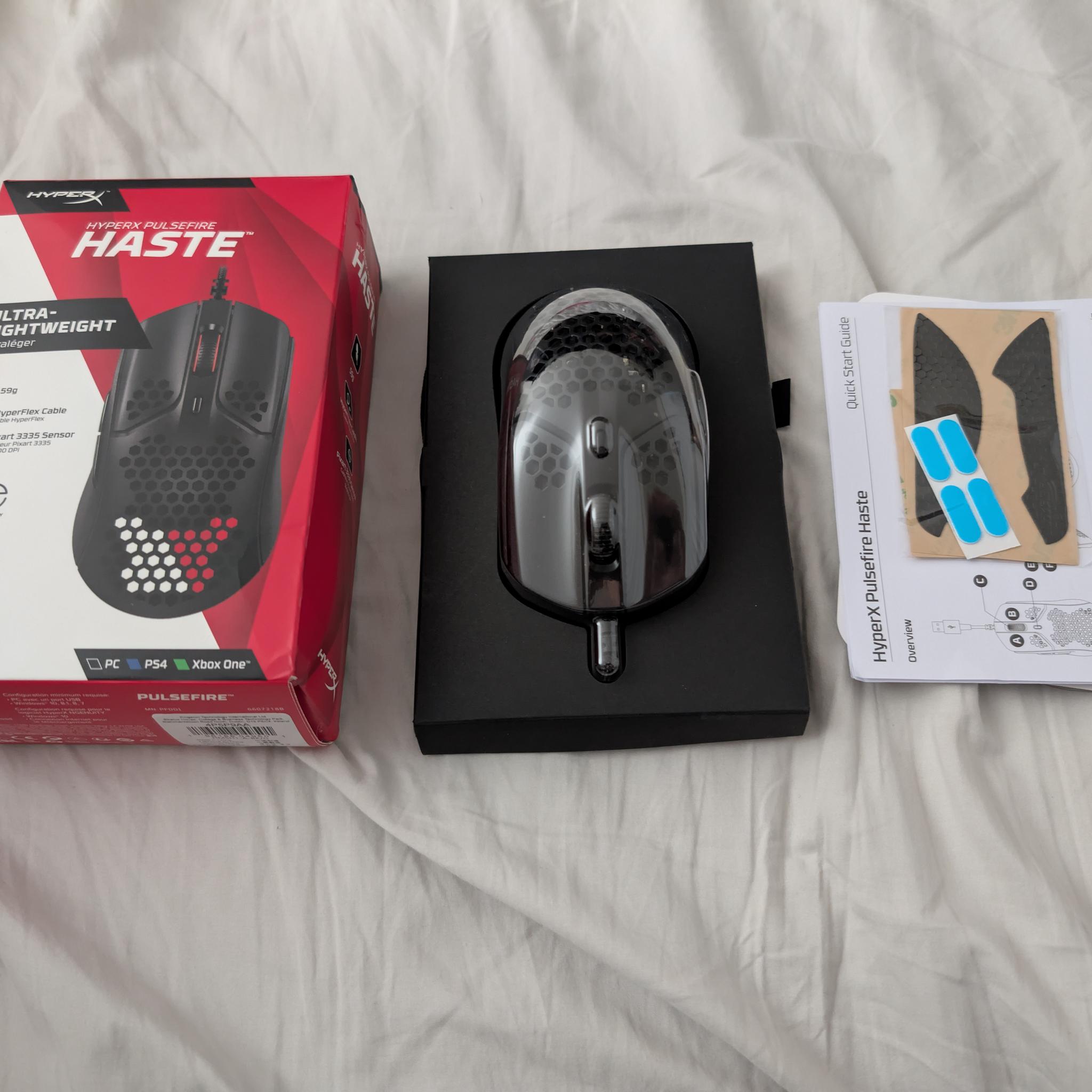 HyperX Pulsefire Haste Ultra Lightweight RGB Black Wired USB Optical Gaming Mouse - PF001