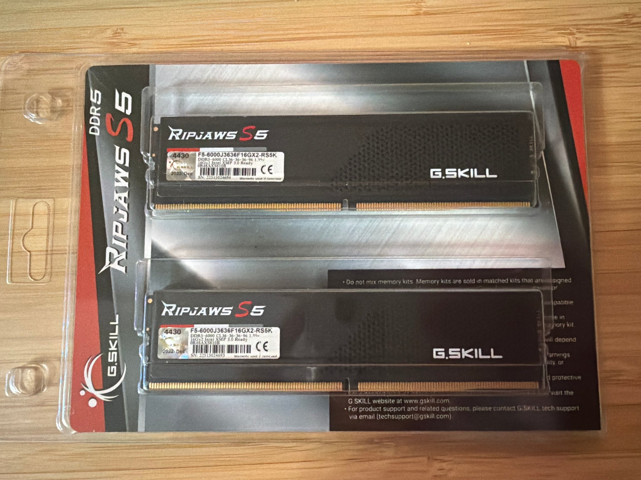 BNIB G.SKILL RIPJAWS S5 2x16GB DDR5