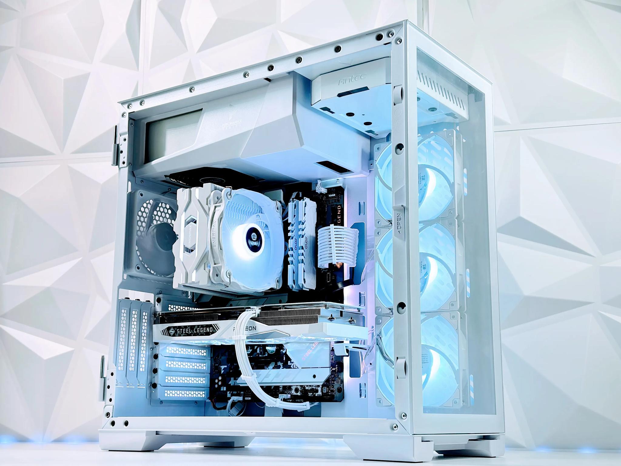 🌬️☃️Snowman⛄Gaming PC❄️AMD RX 7600 8GB❄️Intel i5 11400F 6 core❄️16GB DDR4❄️1TB NVME