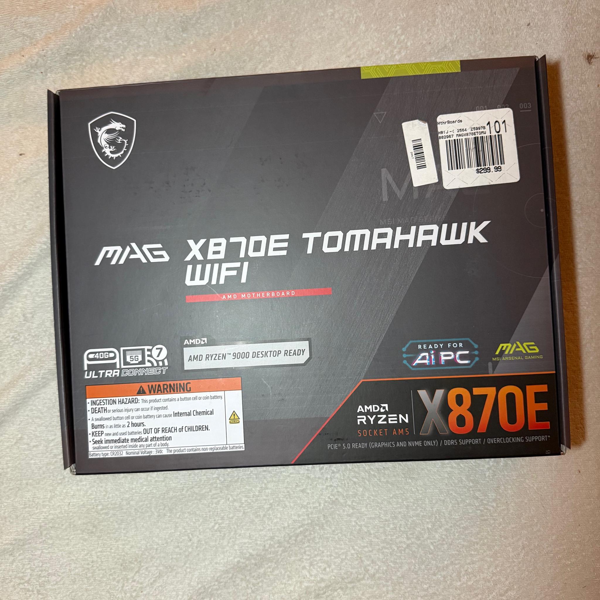 MSI MAG X870E Tomahawk WiFi ATX AM5