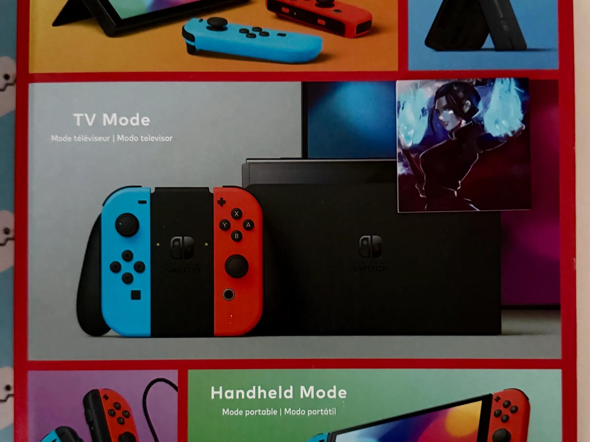 Nintendo Switch – OLED Model w/ Neon Red & Neon Blue Joy-Con