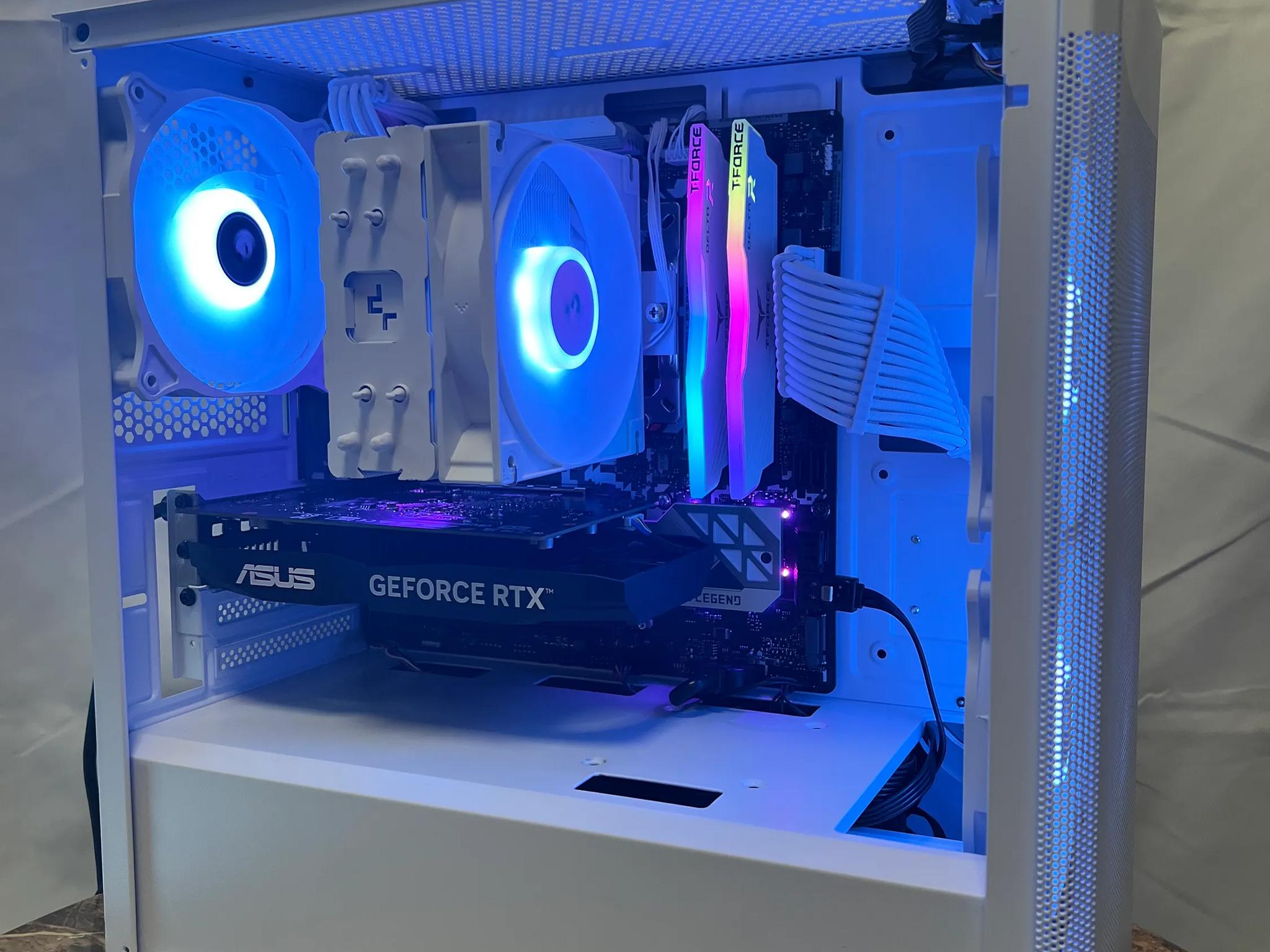 🔵Baby Blue🔵 | RTX 3050 Mid-Range White/Theme PC | Ryzen 5 3400G | 16GB RAM | 1TB SSD | Windows 11