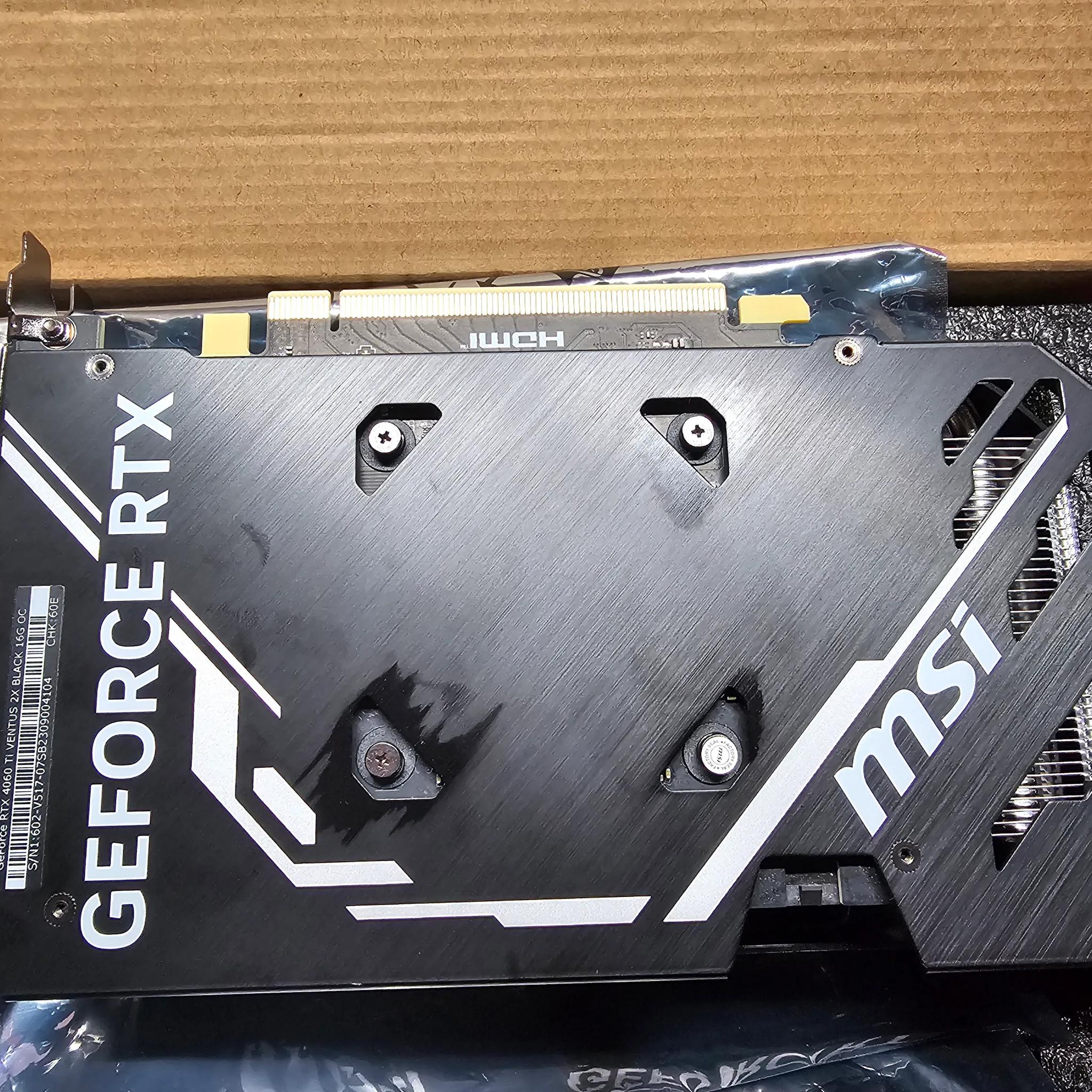 MSI GeForce RTX™ 4060 Ti VENTUS 2X BLACK 16GB OC