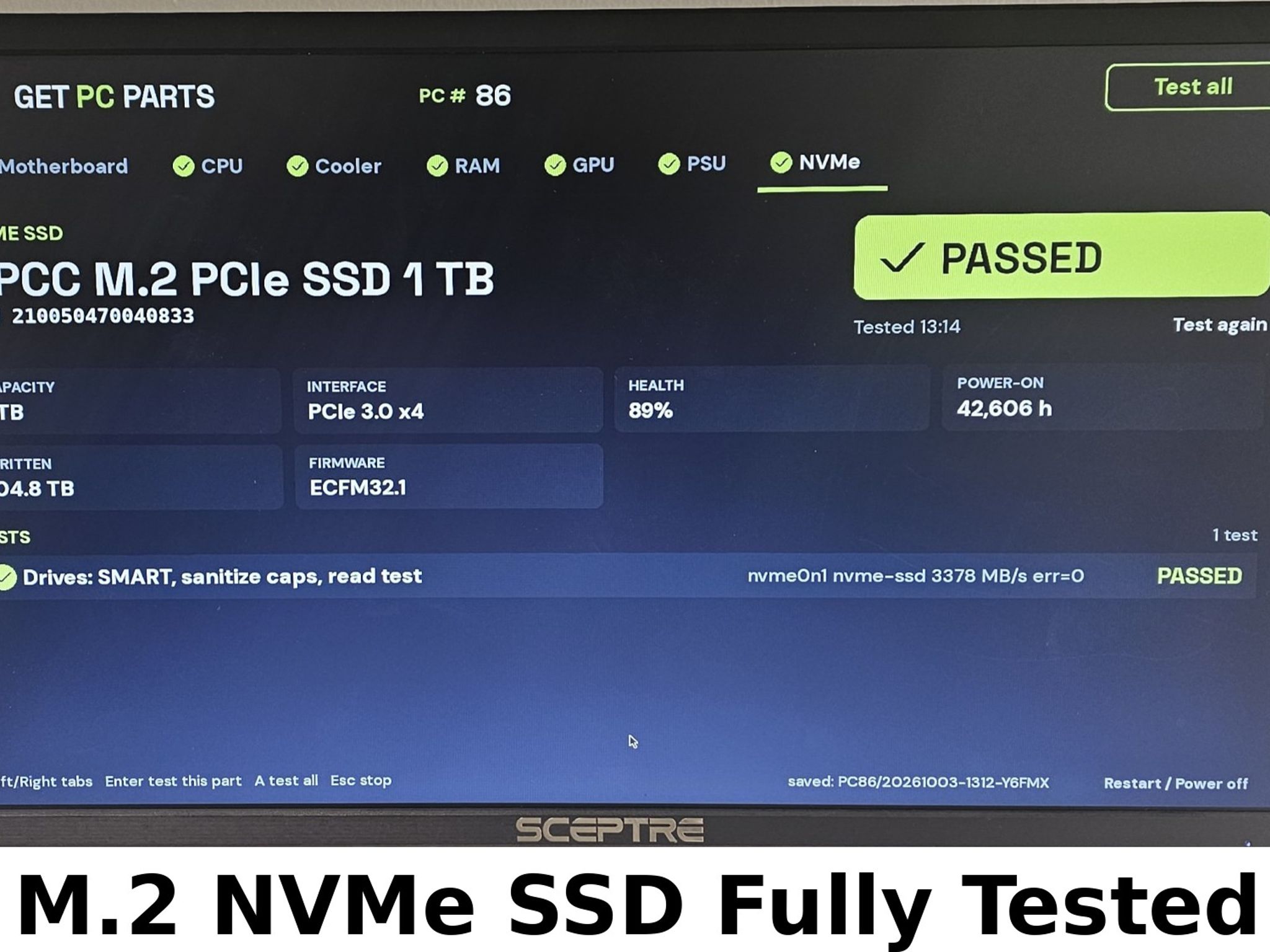1TB NVMe M.2 SSD Silicon Power P34A80 Gen3