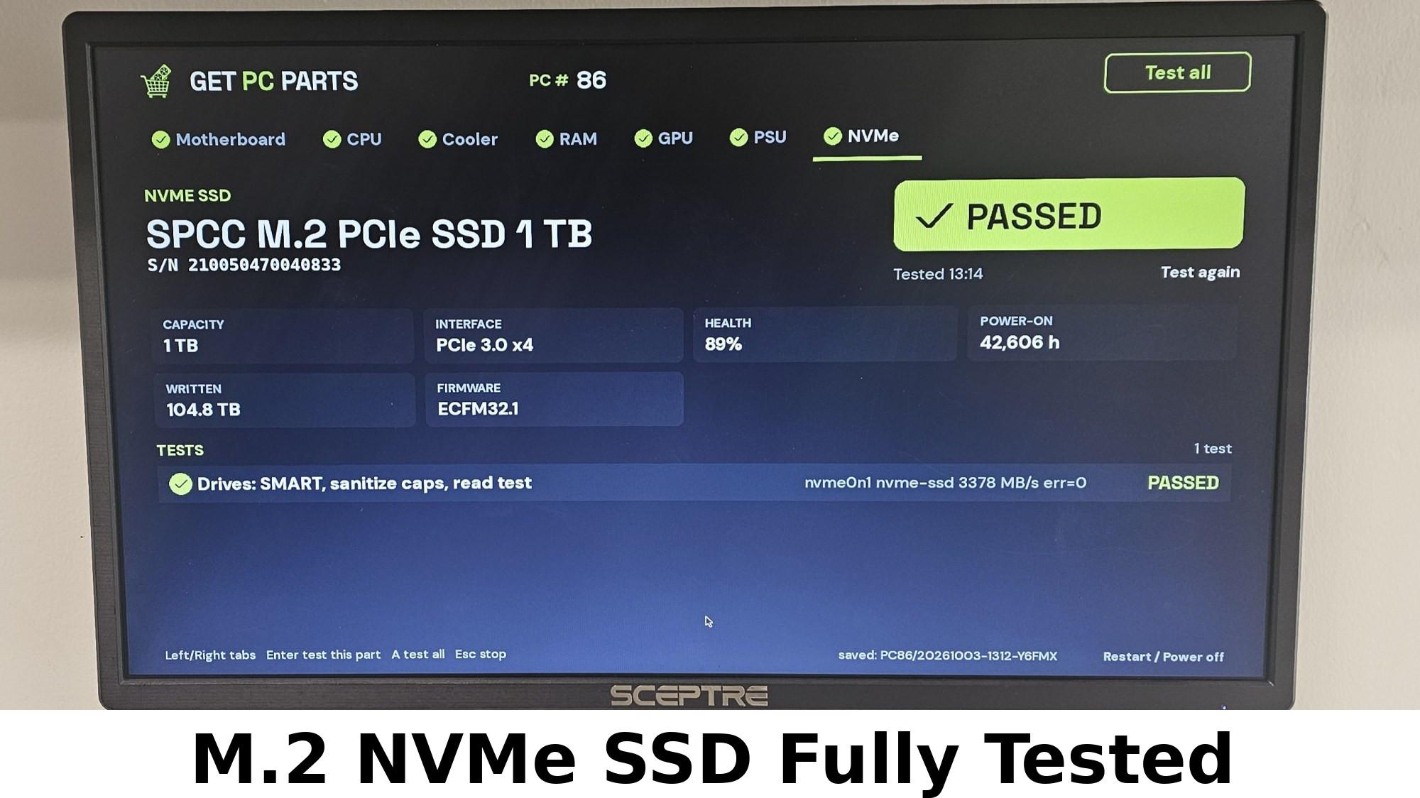 1TB NVMe M.2 SSD Silicon Power P34A80 Gen3