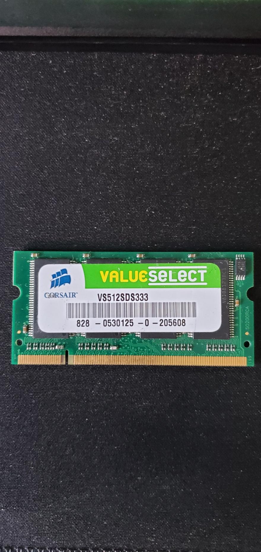 Corsair VS512SDS333 Value Select 512MB DDR SDRAM Memory Module