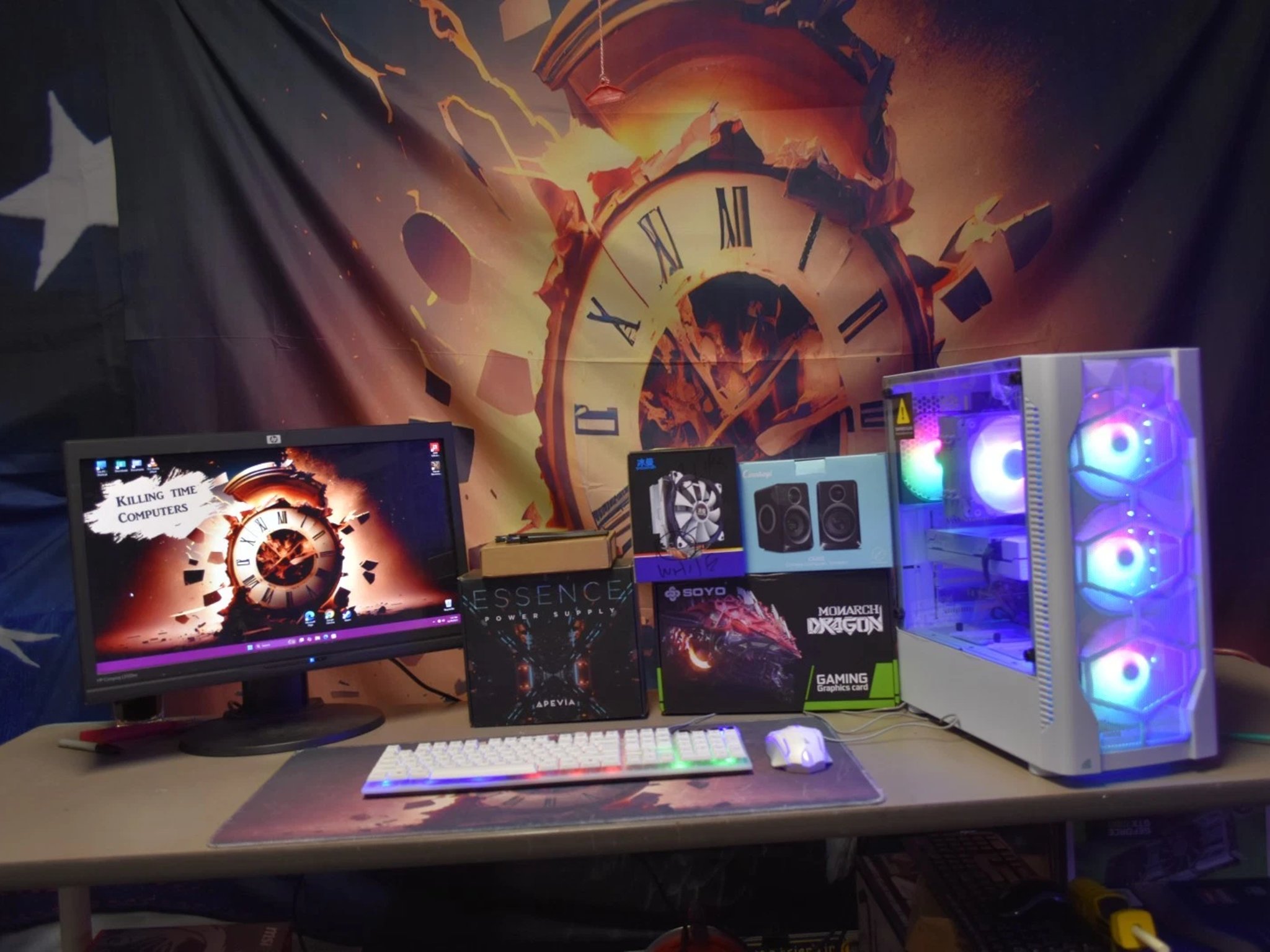 Gaming pc Intel I 5 9400 GPU RX 6600 8 GB 1 TB NVME 32Gb RGB ram 700 Watt PSU