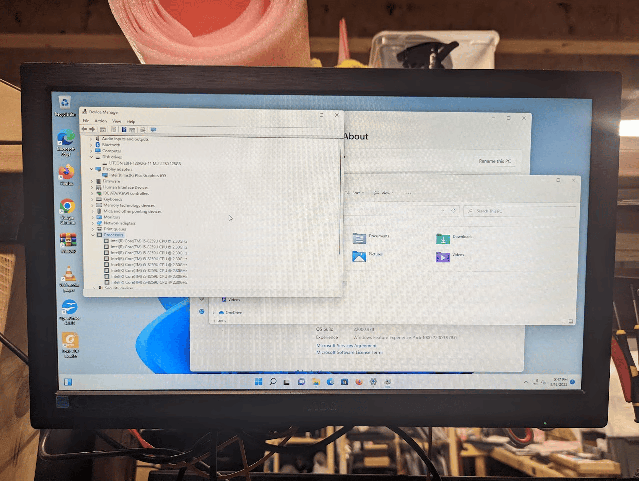 Intel NUC 8th Gen i5-8259U 2.30ghz Quad Core 16GB RAM 128GB SSD Mini PC Wifi/BT