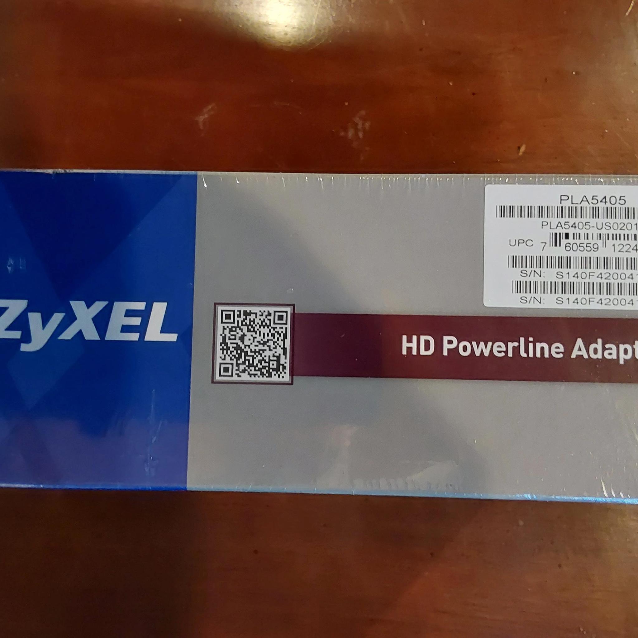 New ZyXEL PLA5405 1200Mbps Powerline Gigabit Ethernet Adapter