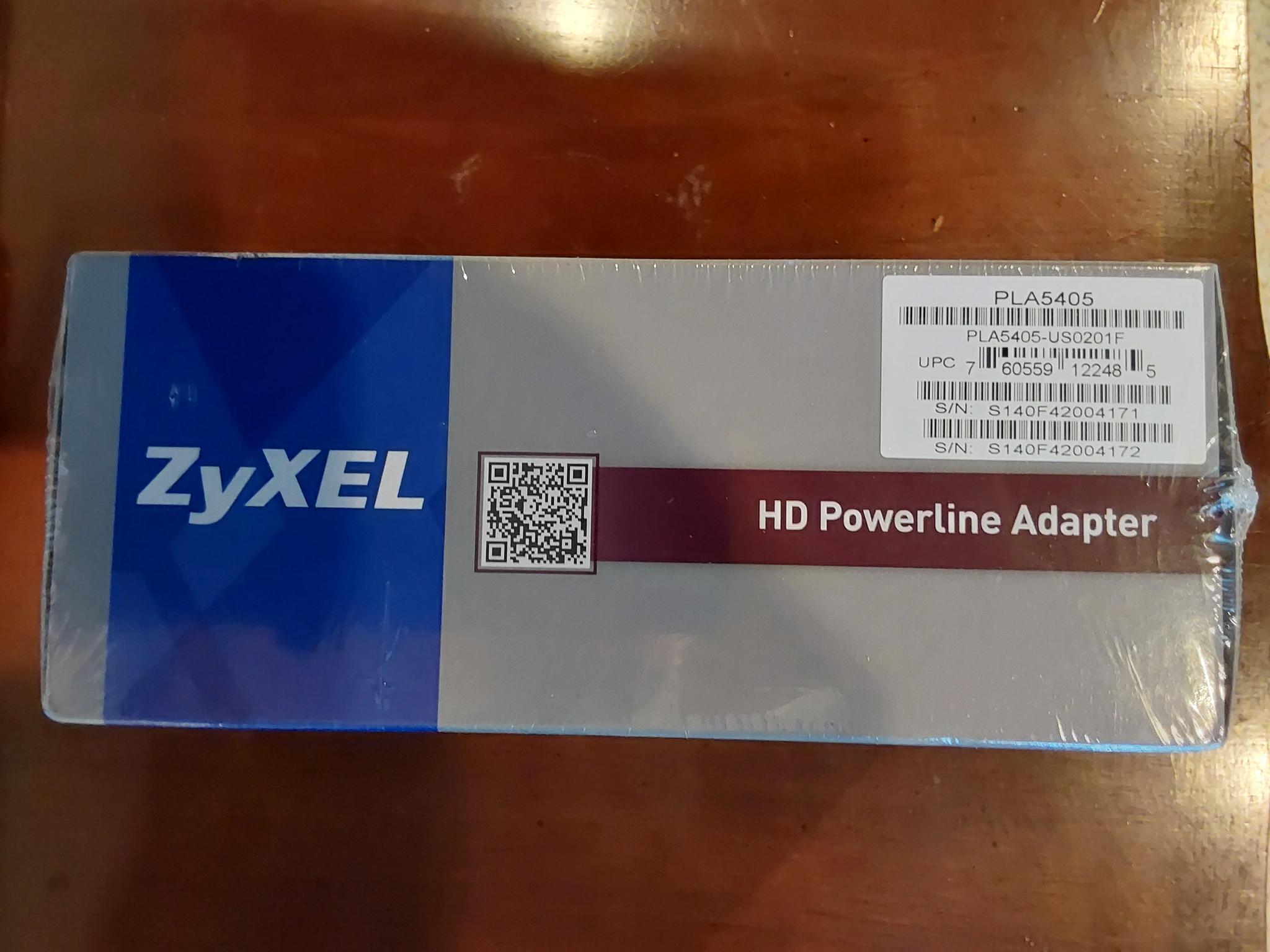 New ZyXEL PLA5405 1200Mbps Powerline Gigabit Ethernet Adapter