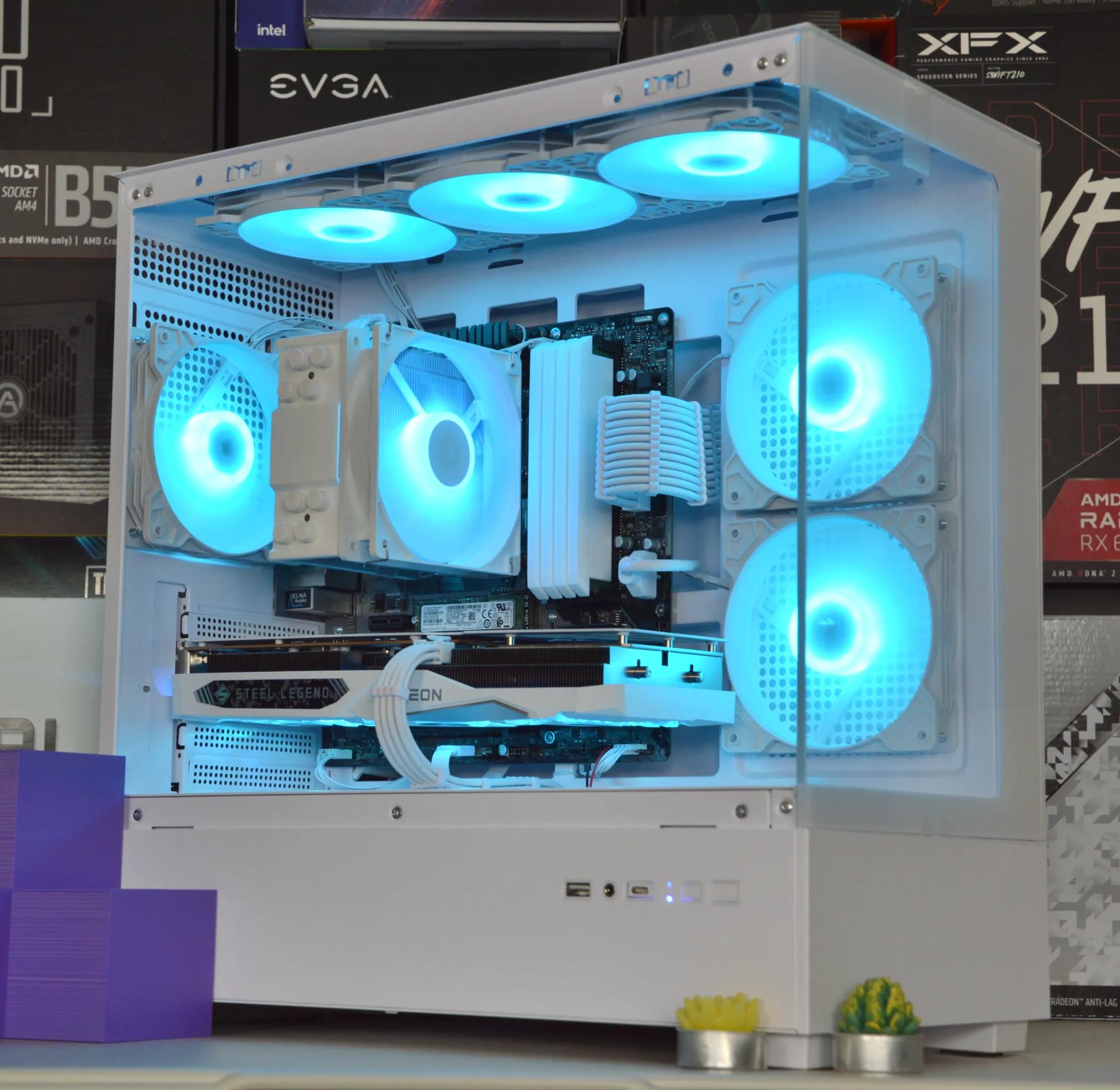 🧊🧊| RX 7600 8GB | RYZEN 5 5600 | 32GB DDR4 RAM | 1TB NVME SSD | Steel Legend |