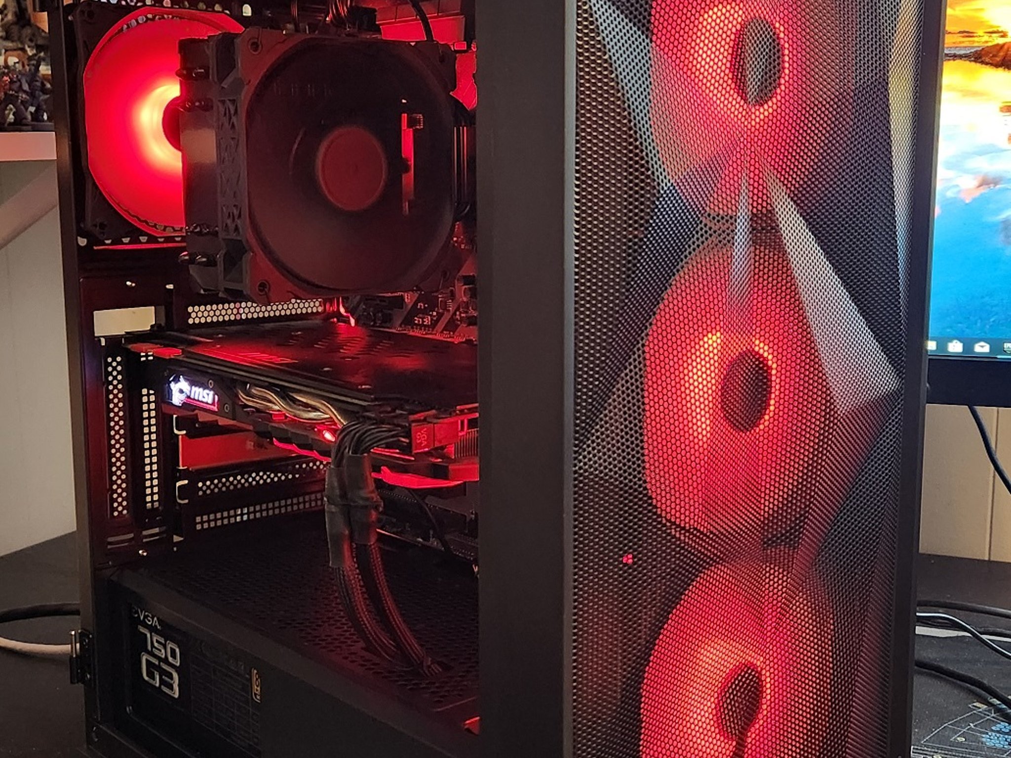 THE RED MONSTER: RTX 1070TI, Ryzen 7 1800X Fantastic value Gaming PC! With benchmarking video