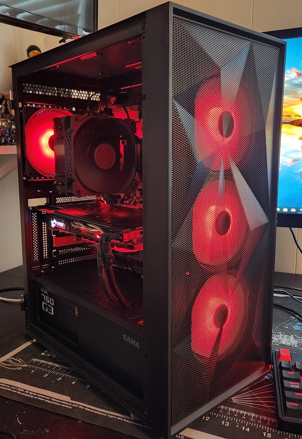 THE RED MONSTER: RTX 1070TI, Ryzen 7 1800X Fantastic value Gaming PC! With benchmarking video