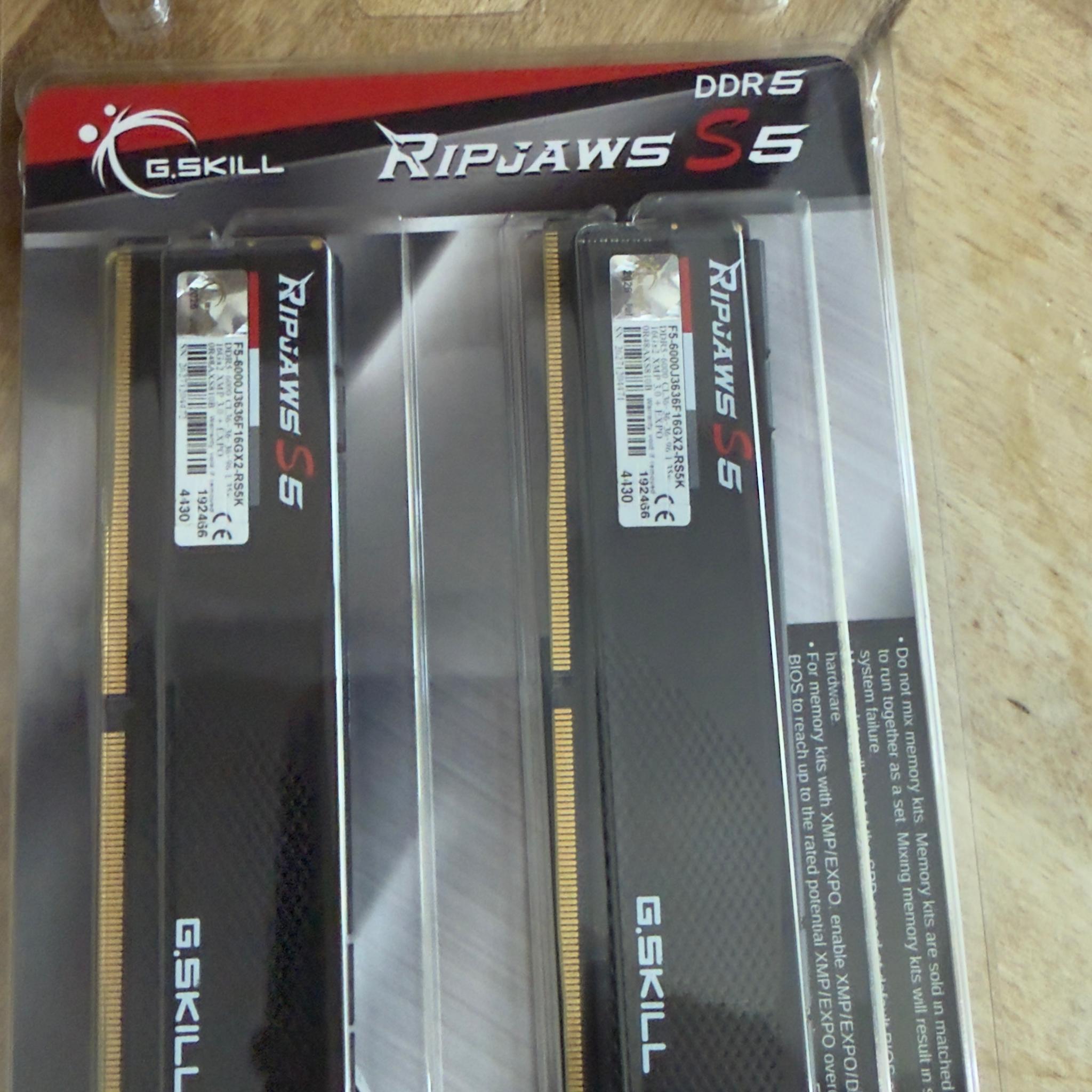 G.Skill Ripjaws S5 32GB DDR5-6000 (2x16GB)