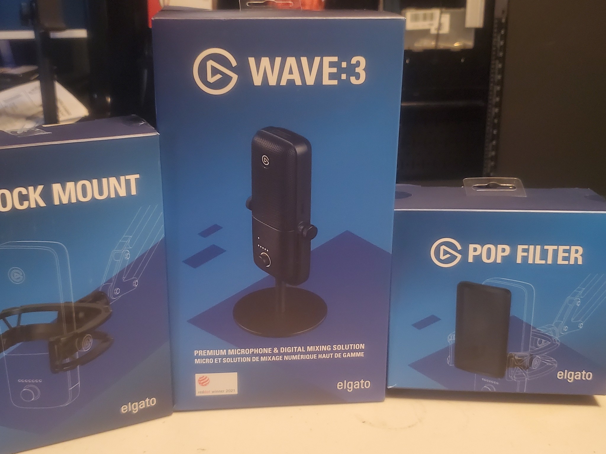 Elgato Wave:3 MK.1 Wired Cardioid Condenser USB Microphone - Black