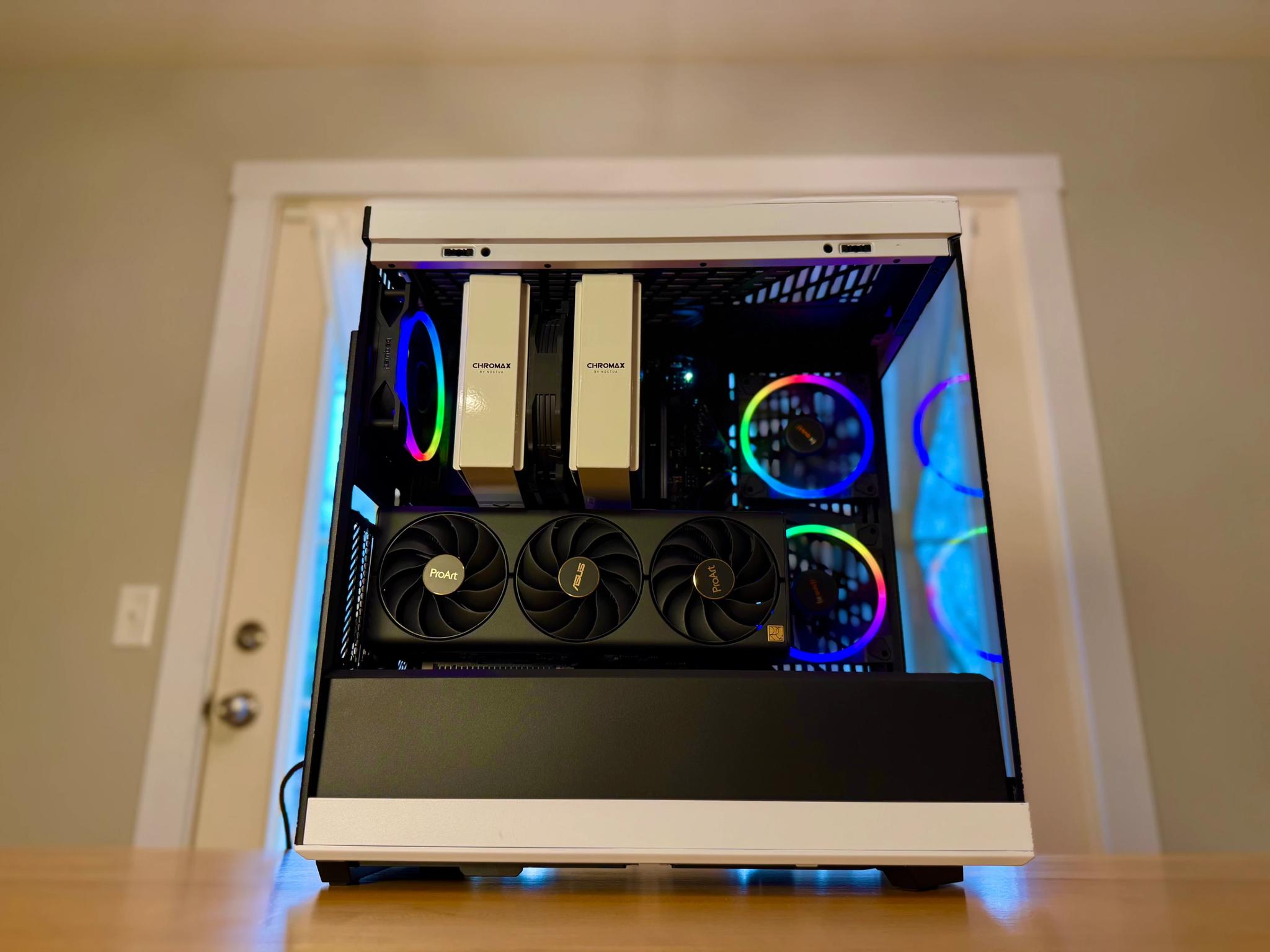 🫘🫨| RTX 4080, 7800x3d, 48gb DDR5, 2tb SSD, Proart GPU/Board, WiFi Equipped Silent Gaming PC