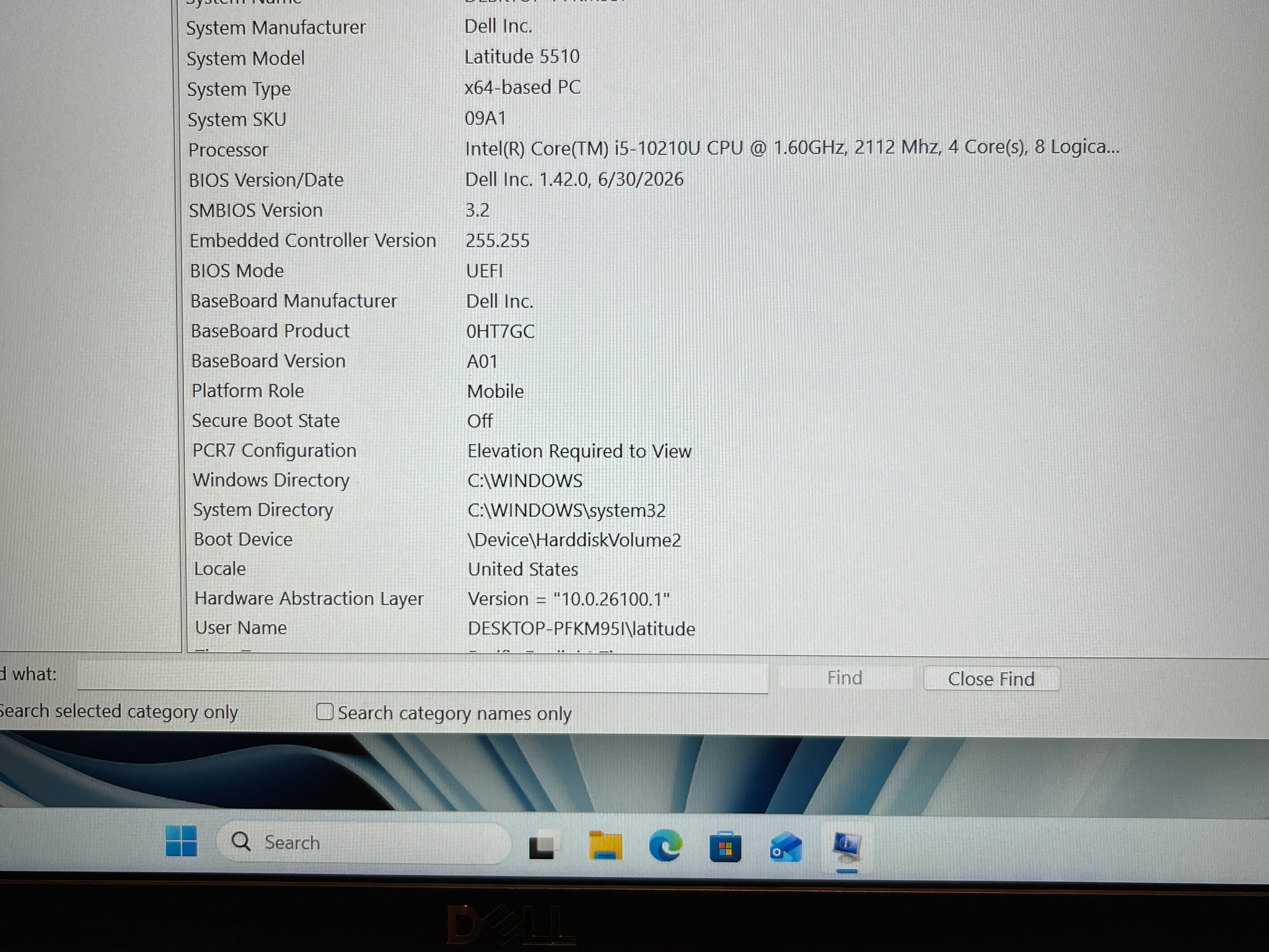 Dell Latitude 5510 i5 10th Gen 16GB RAM 256GB NVMe SSD Win 11 Pro