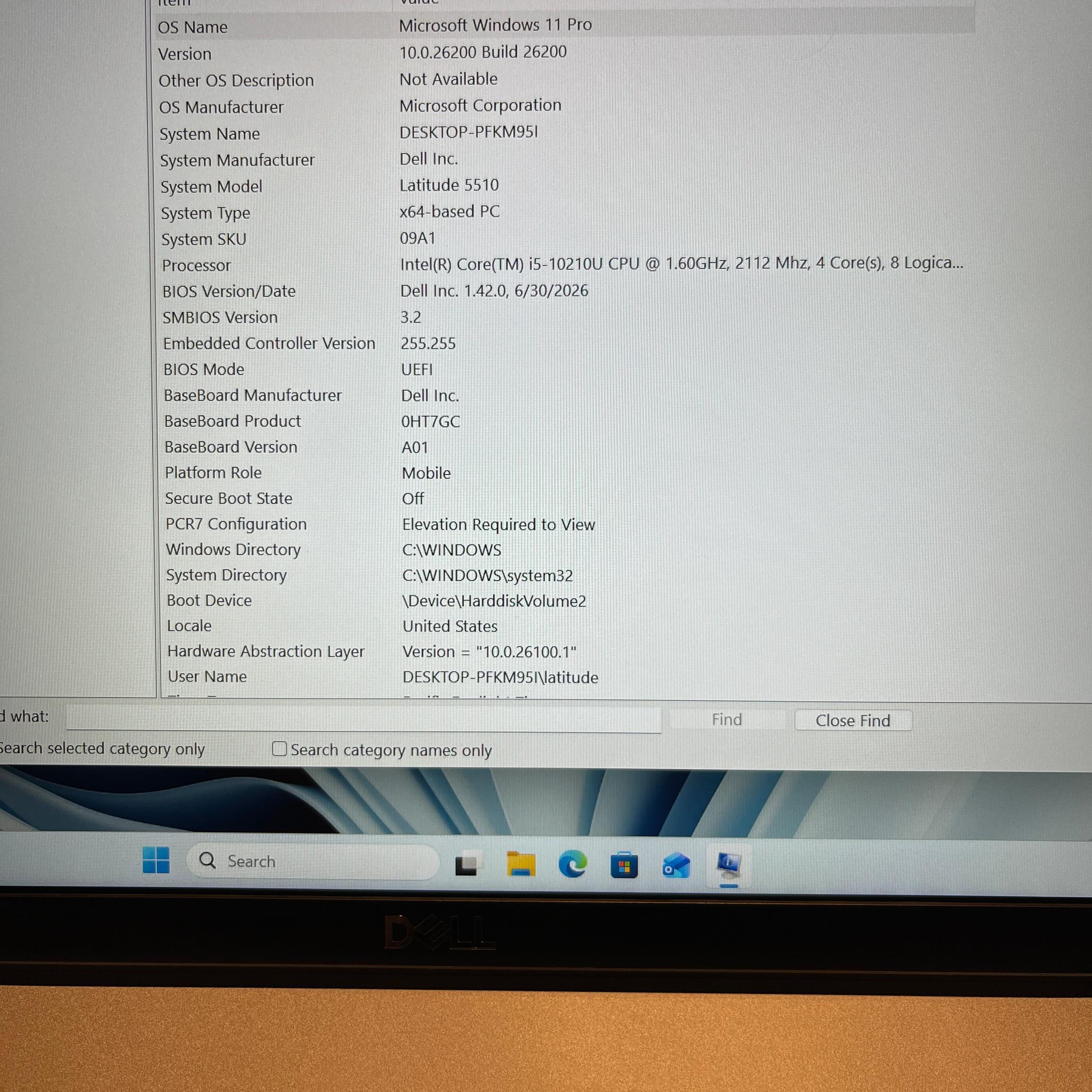 Dell Latitude 5510 i5 10th Gen 16GB RAM 256GB NVMe SSD Win 11 Pro