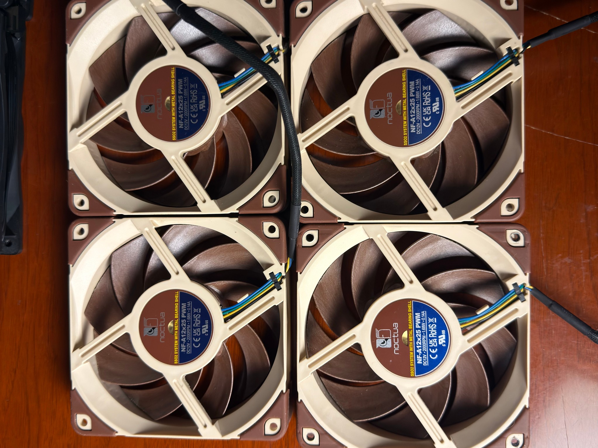 Noctua NF-A12x25 PWM + Bequite Pure wing 3