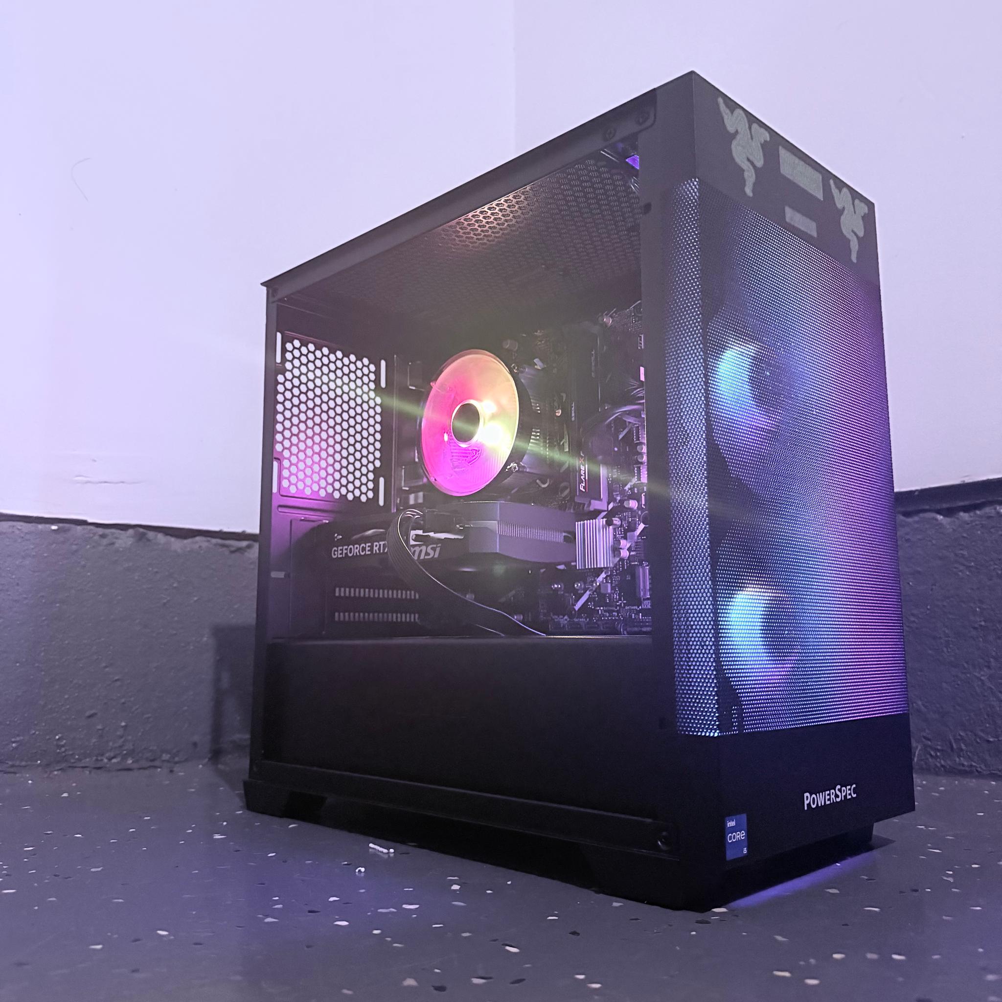 🌈"Cyber Vortex"⚫️ | 1440p Gaming | RTX 5060 | i5 14400F | 16GB DDR5 | 1TB SSD | Free Shipping