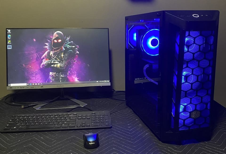 RGB AMD 3700X GeFORCE RTX 12gb 3060 1080/1440p Gaming PC.