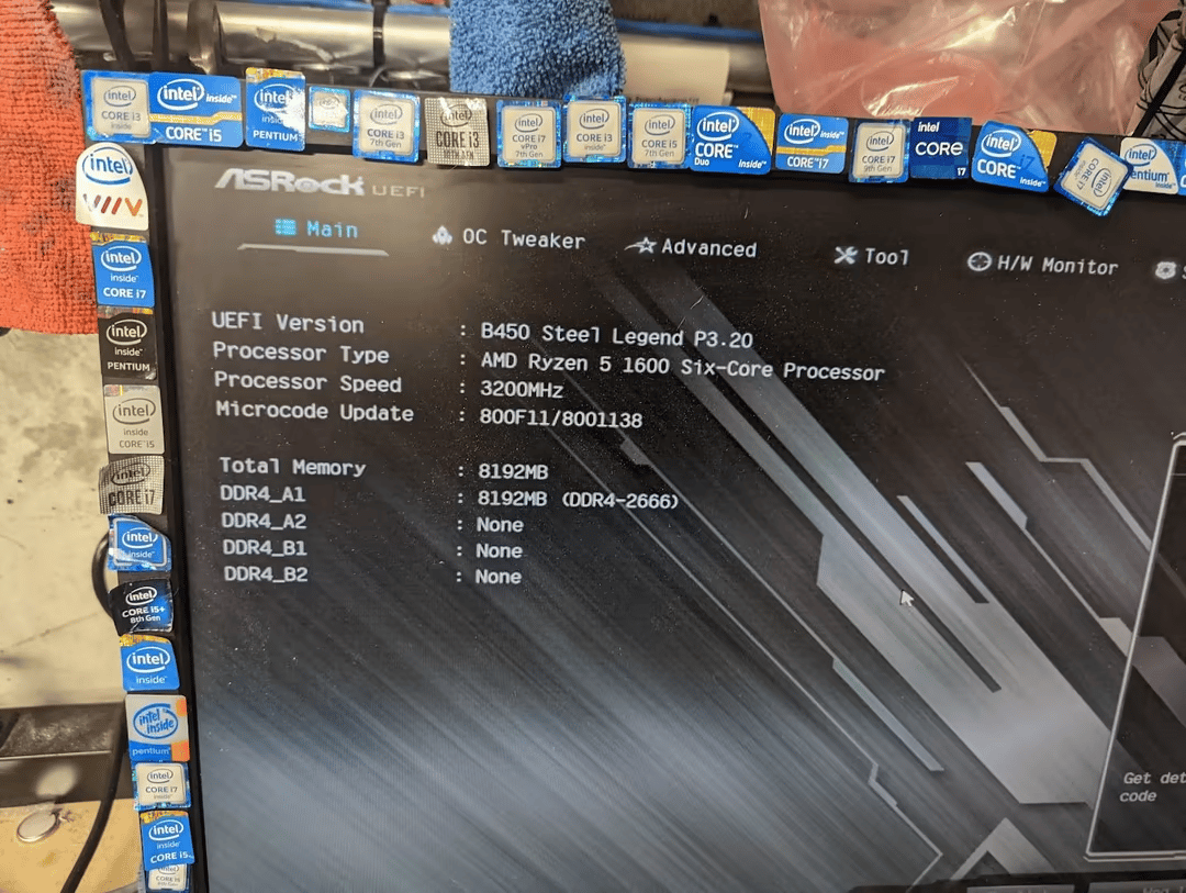 ASRock B450 Steel Legend AMD Socket AM4 DDR4 ATX Desktop Motherboard No I/O
