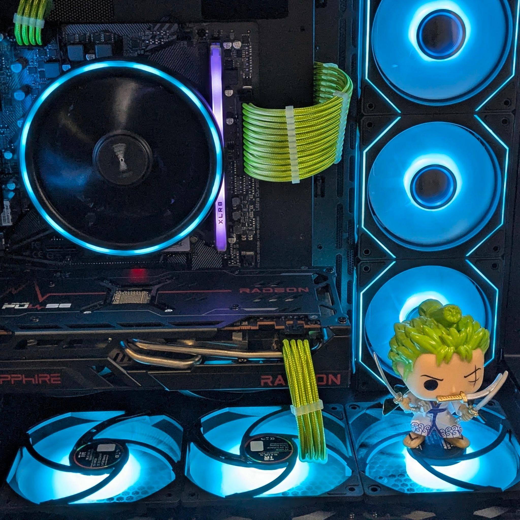 Roronoa Zoro "Headless" Gaming PC🖤RX 6700 10GB🖤Ryzen 5🖤16GB RAM🖤1TB SSD🖤 Wi-Fi 🖤 Windows 11