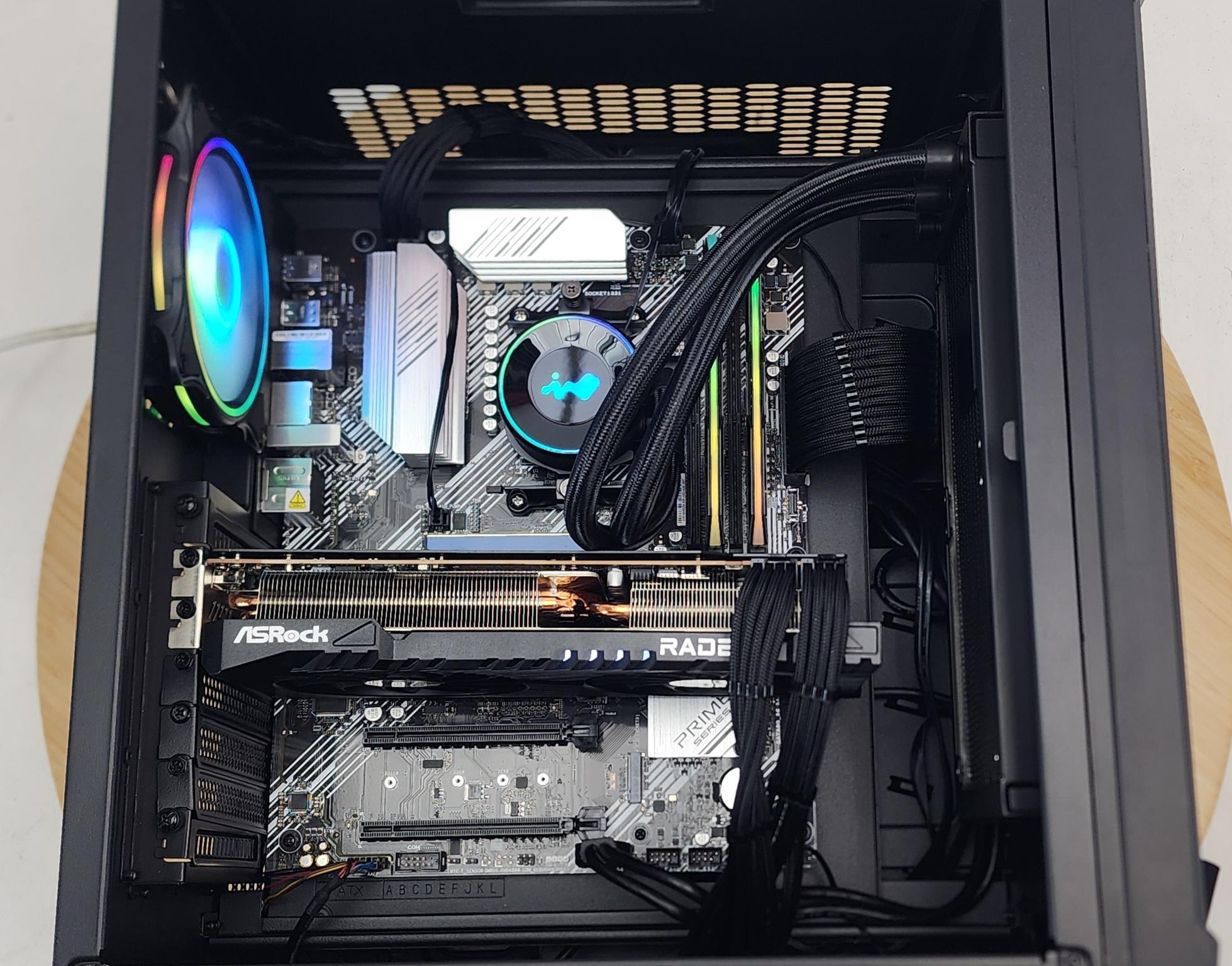 Gaming PC Ryzen 7 5700X 16GB RAM 1TB SSD RX 7700 XT 12GB Windows 11 Computer