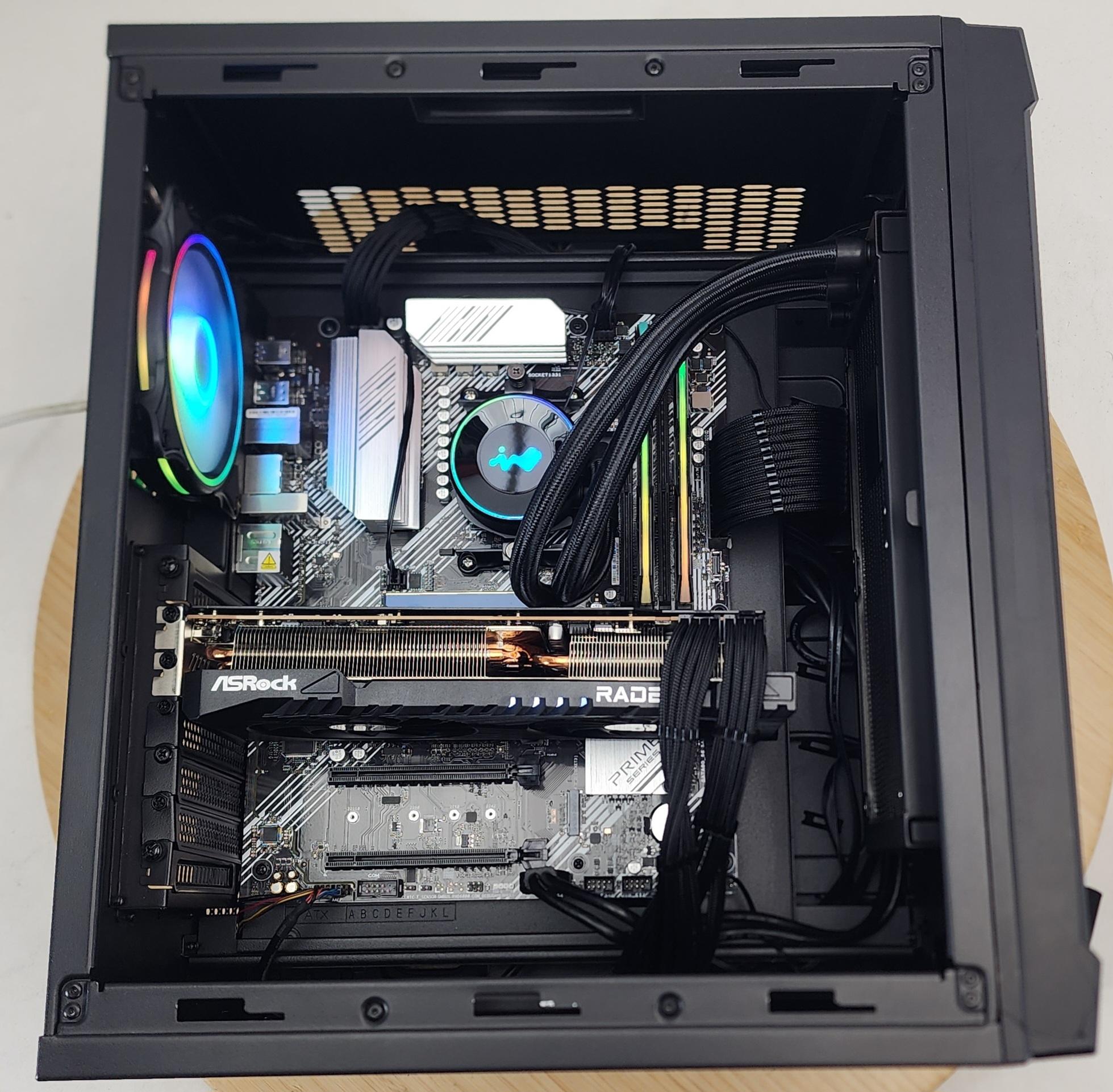 Gaming PC Ryzen 7 5700X 16GB RAM 1TB SSD RX 7700 XT 12GB Windows 11 Computer