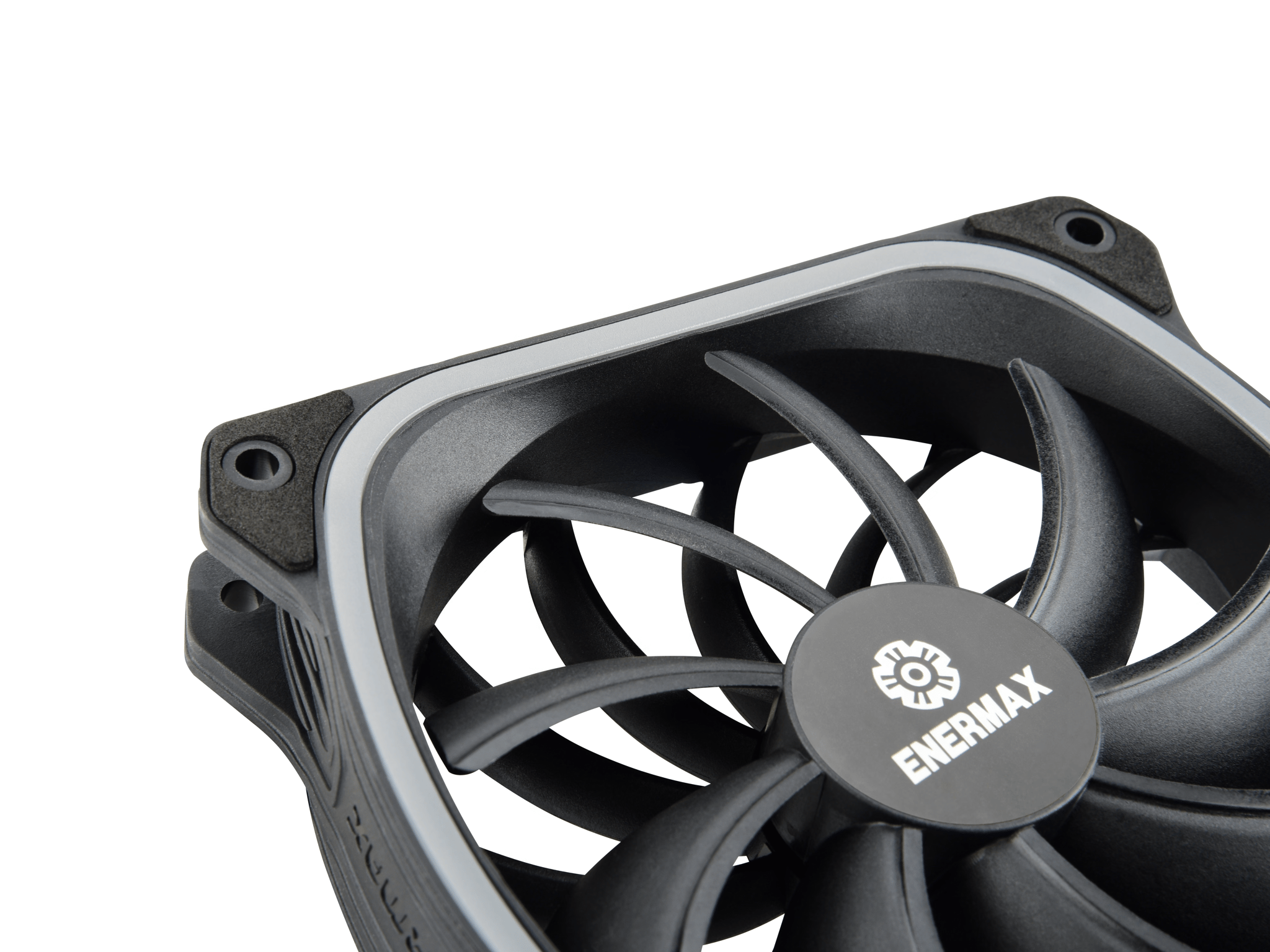 Enermax SquA RGB aRGB 120MM PWM Fan - Black (3-Pack)