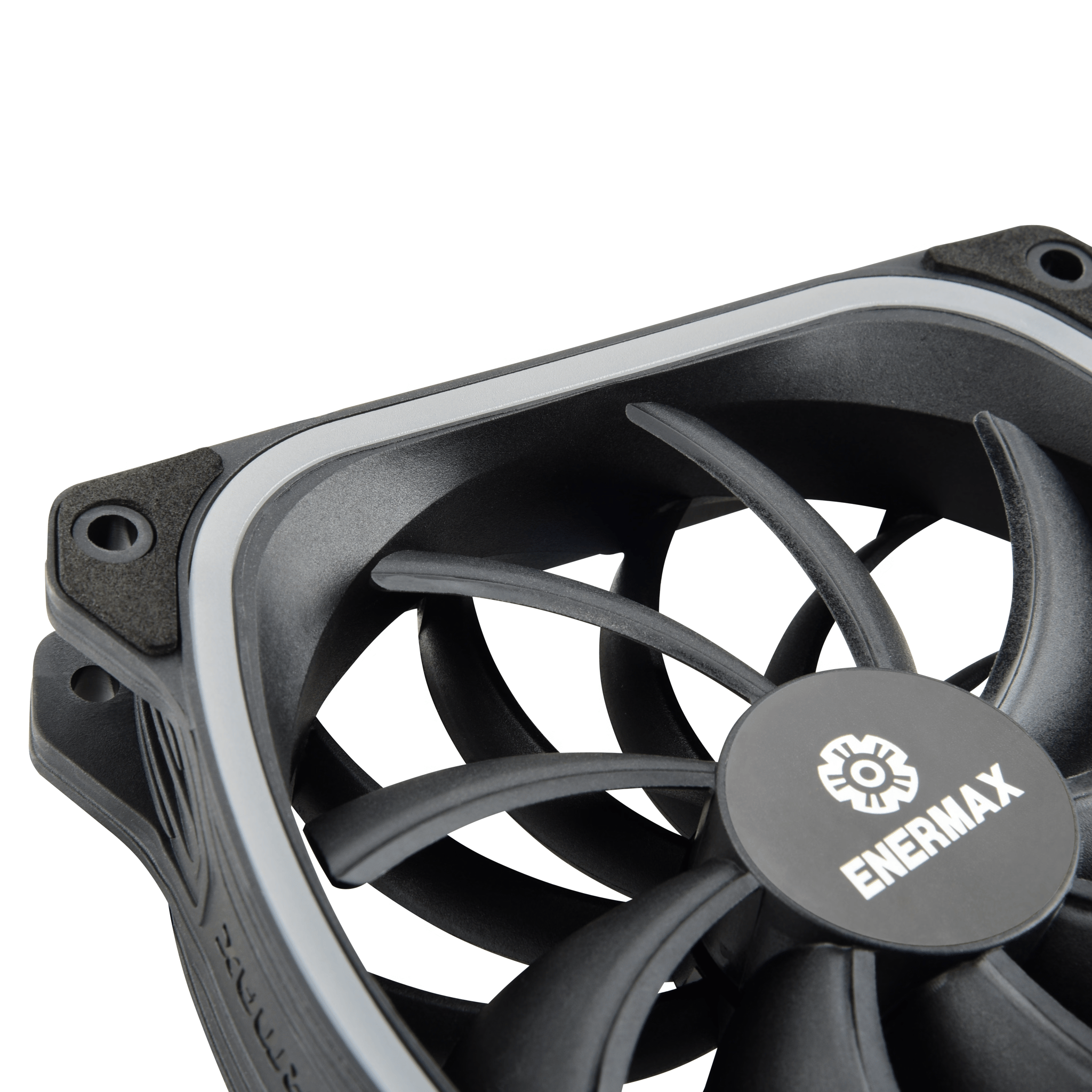 Enermax SquA RGB aRGB 120MM PWM Fan - Black (3-Pack)