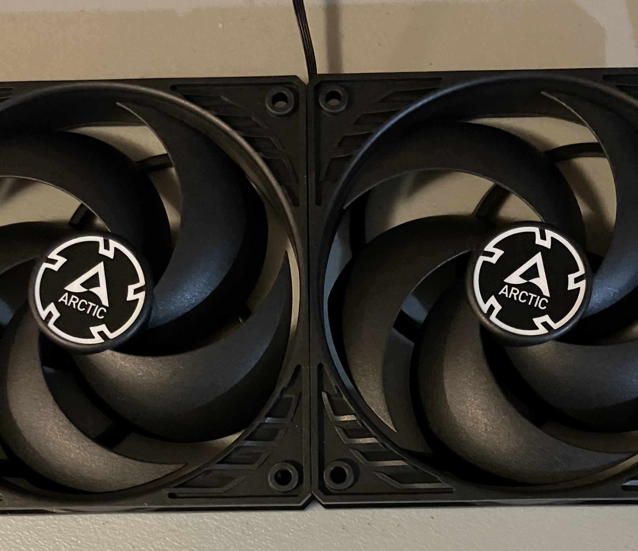 3 Black Arctic P12 120mm PWM Fans